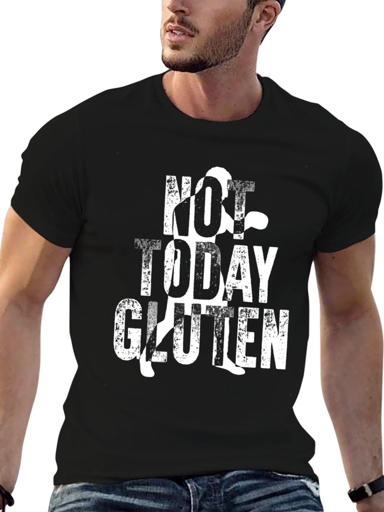 Not Today Gluten T-Shirt - Black Cotton Tee