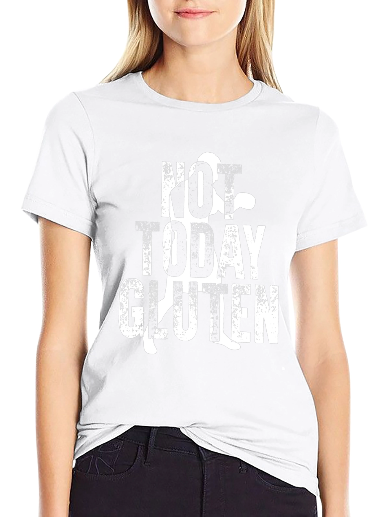 Not Today Gluten T-Shirt - Black Cotton Tee