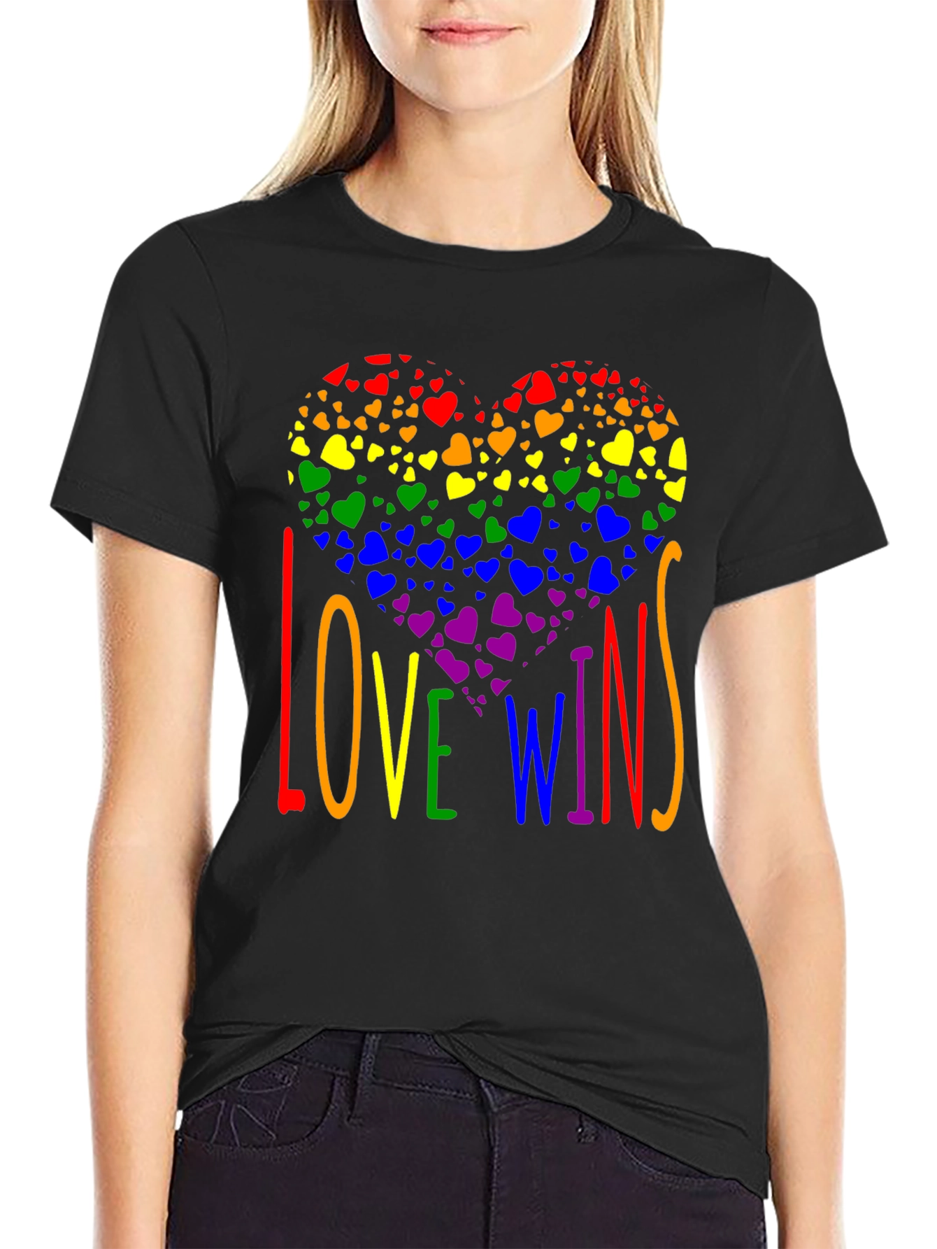Love Wins Rainbow Heart T-Shirt