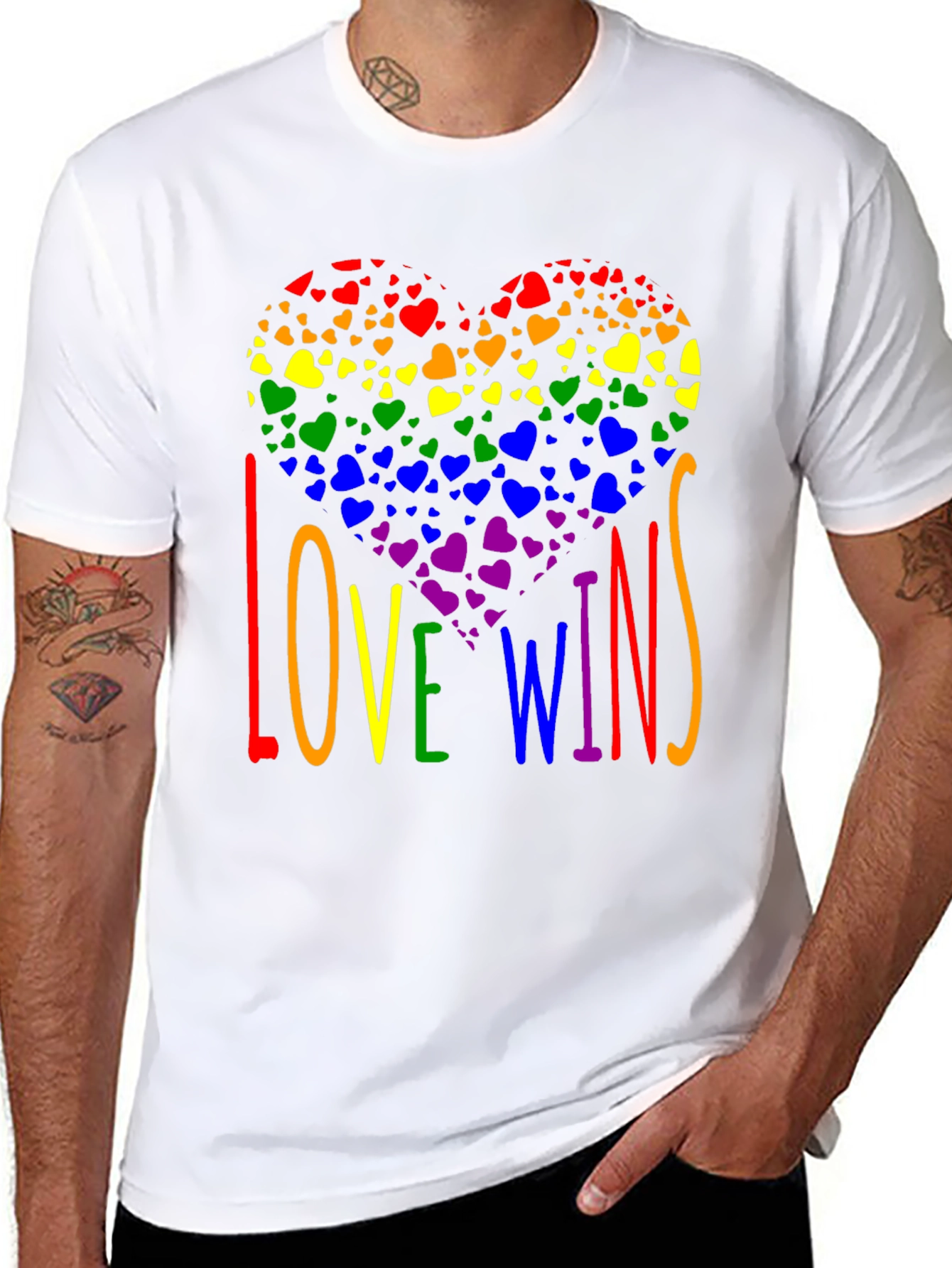 Love Wins Rainbow Heart T-Shirt