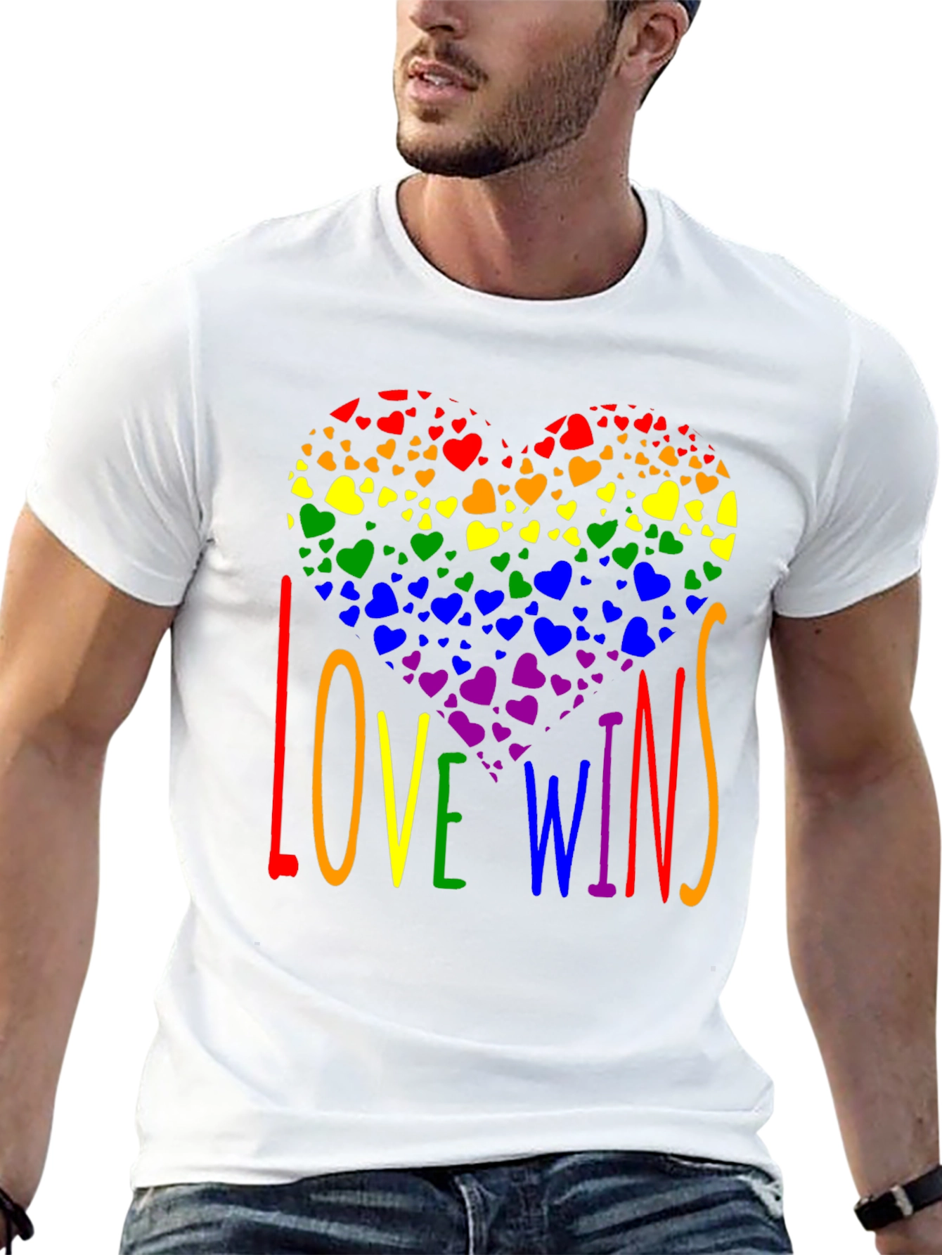 Love Wins Rainbow Heart T-Shirt