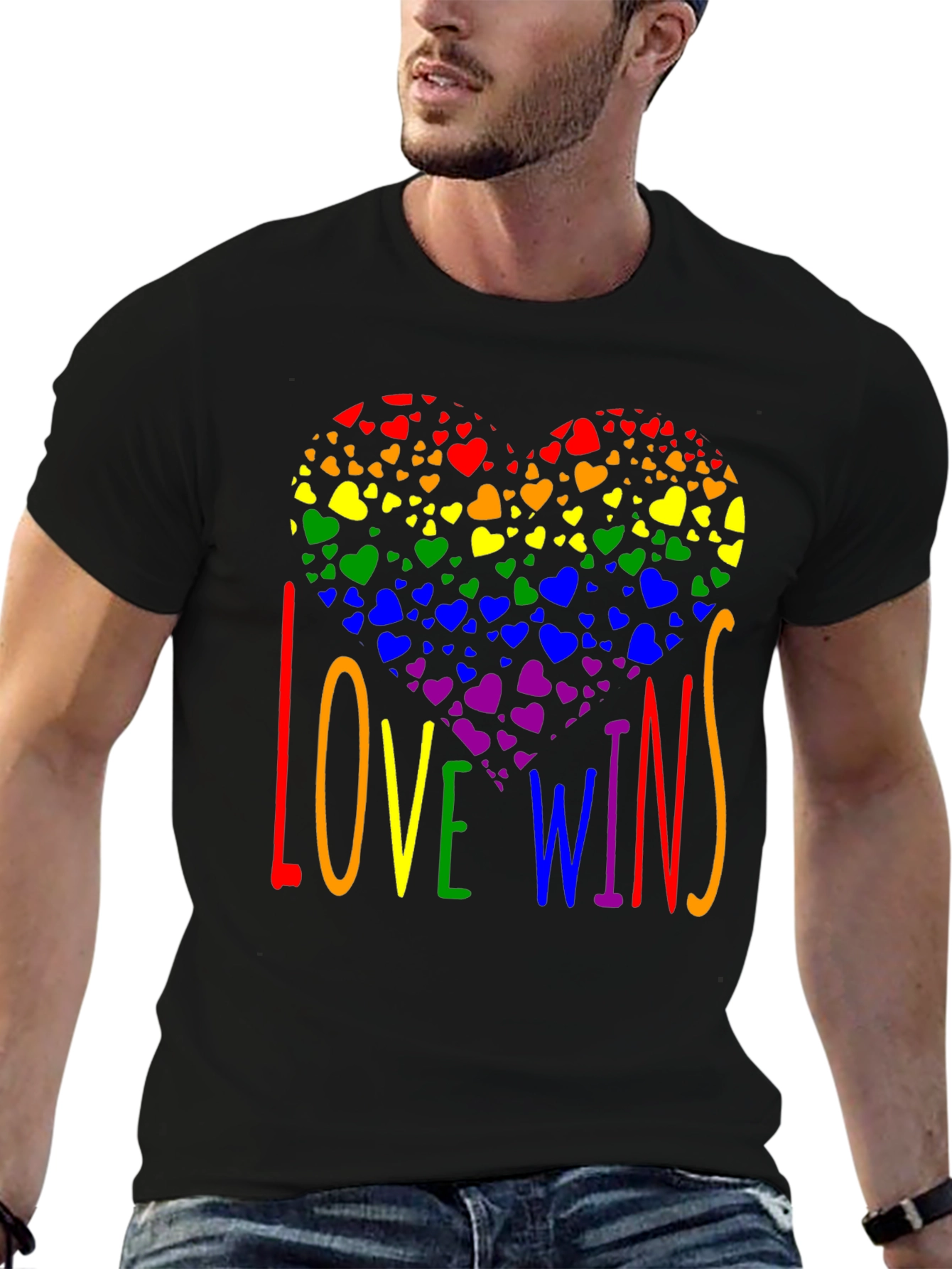 Love Wins Rainbow Heart T-Shirt