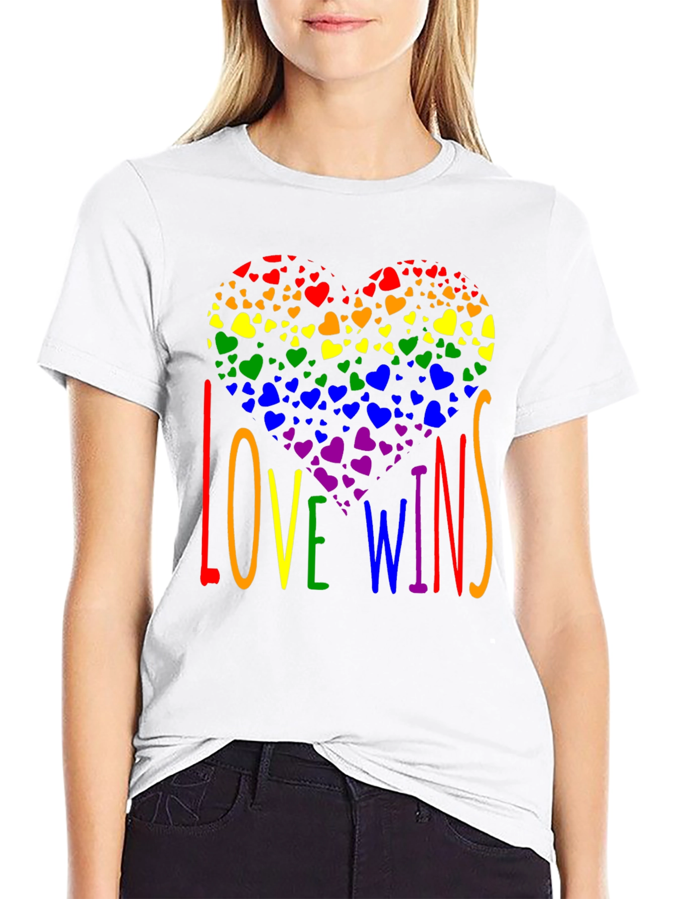 Love Wins Rainbow Heart T-Shirt