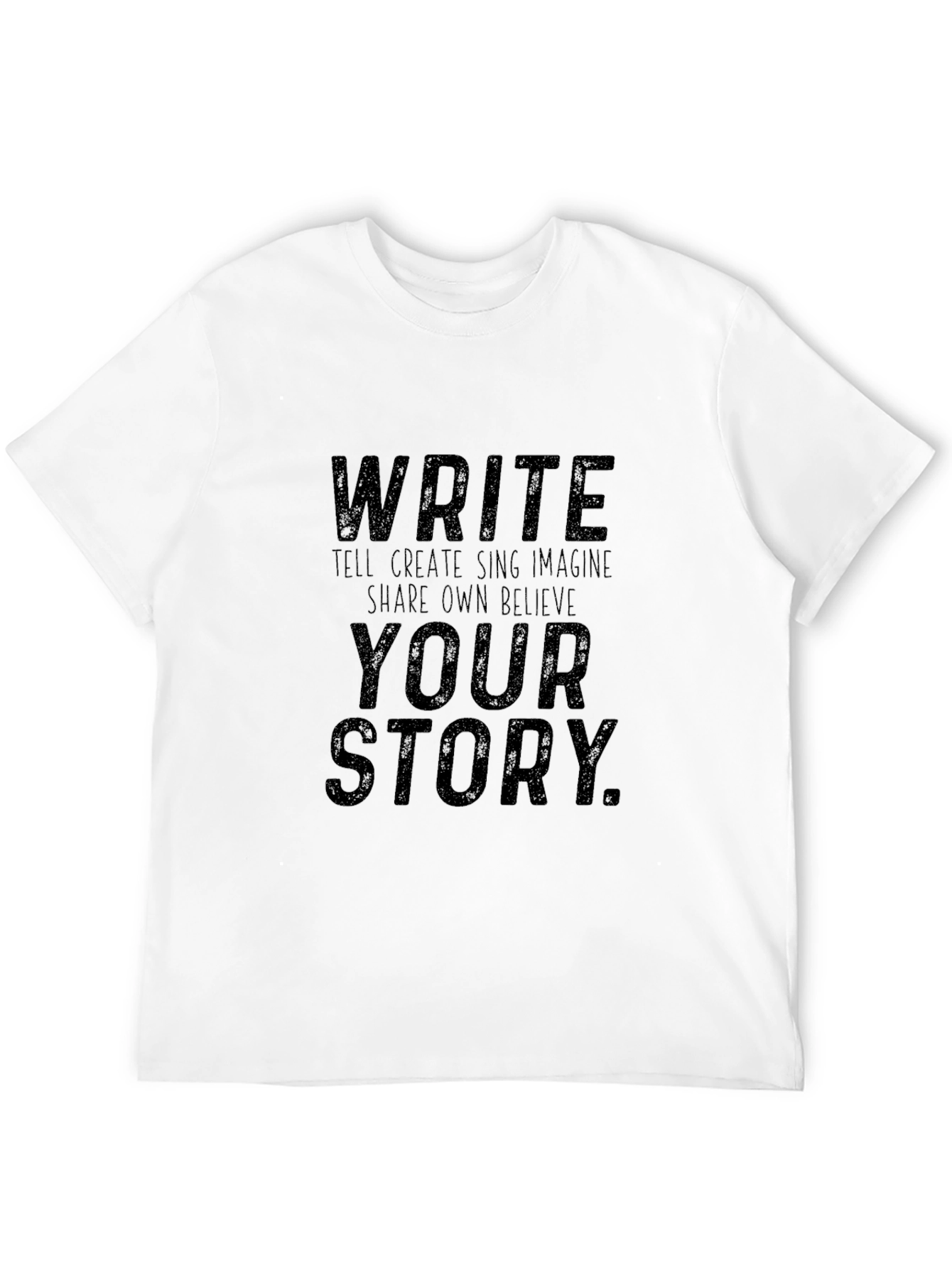 Write Your Story Black Graphic Tee