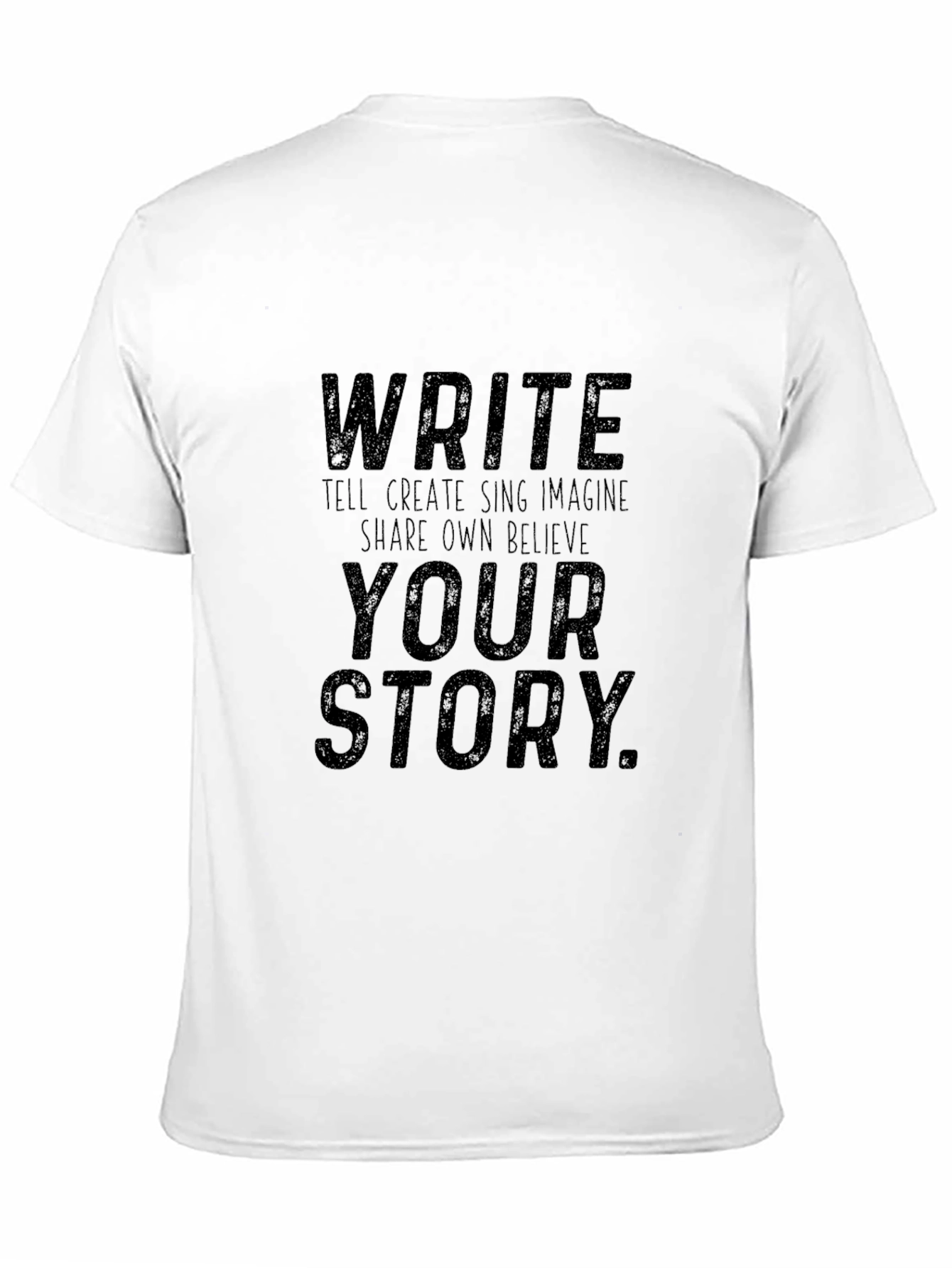Write Your Story Black Graphic Tee