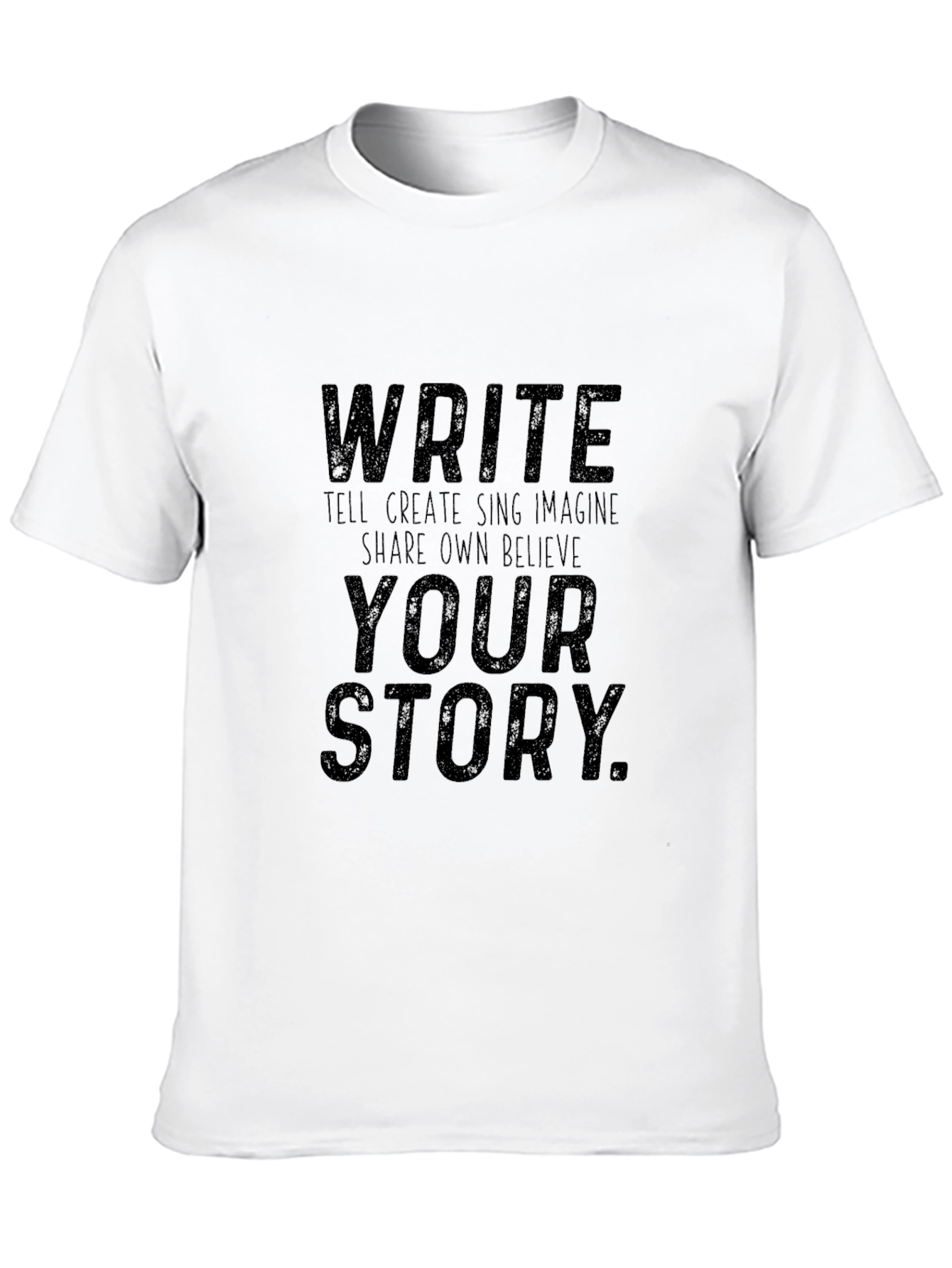 Write Your Story Black Graphic Tee