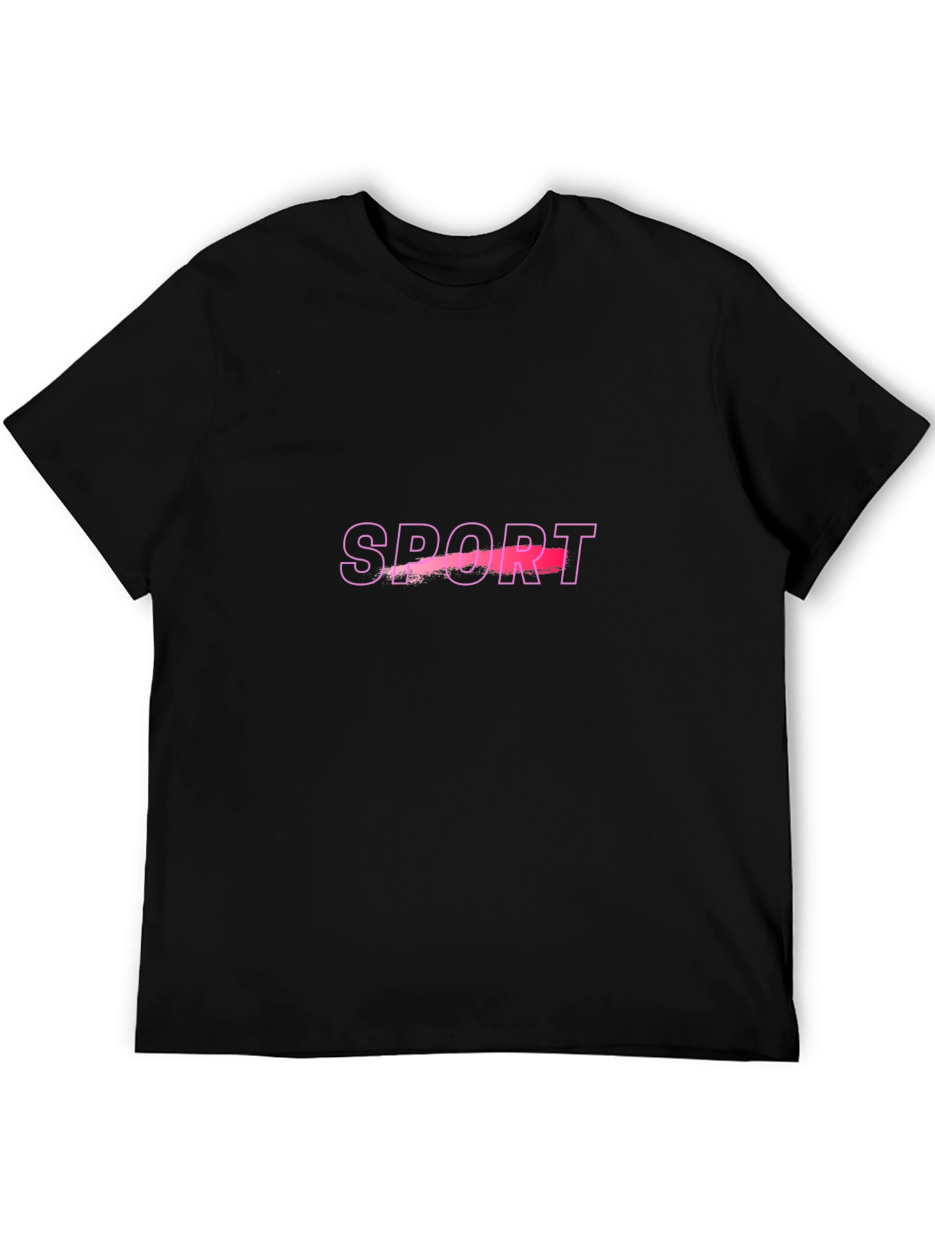 Sport Graphic Black T-Shirt