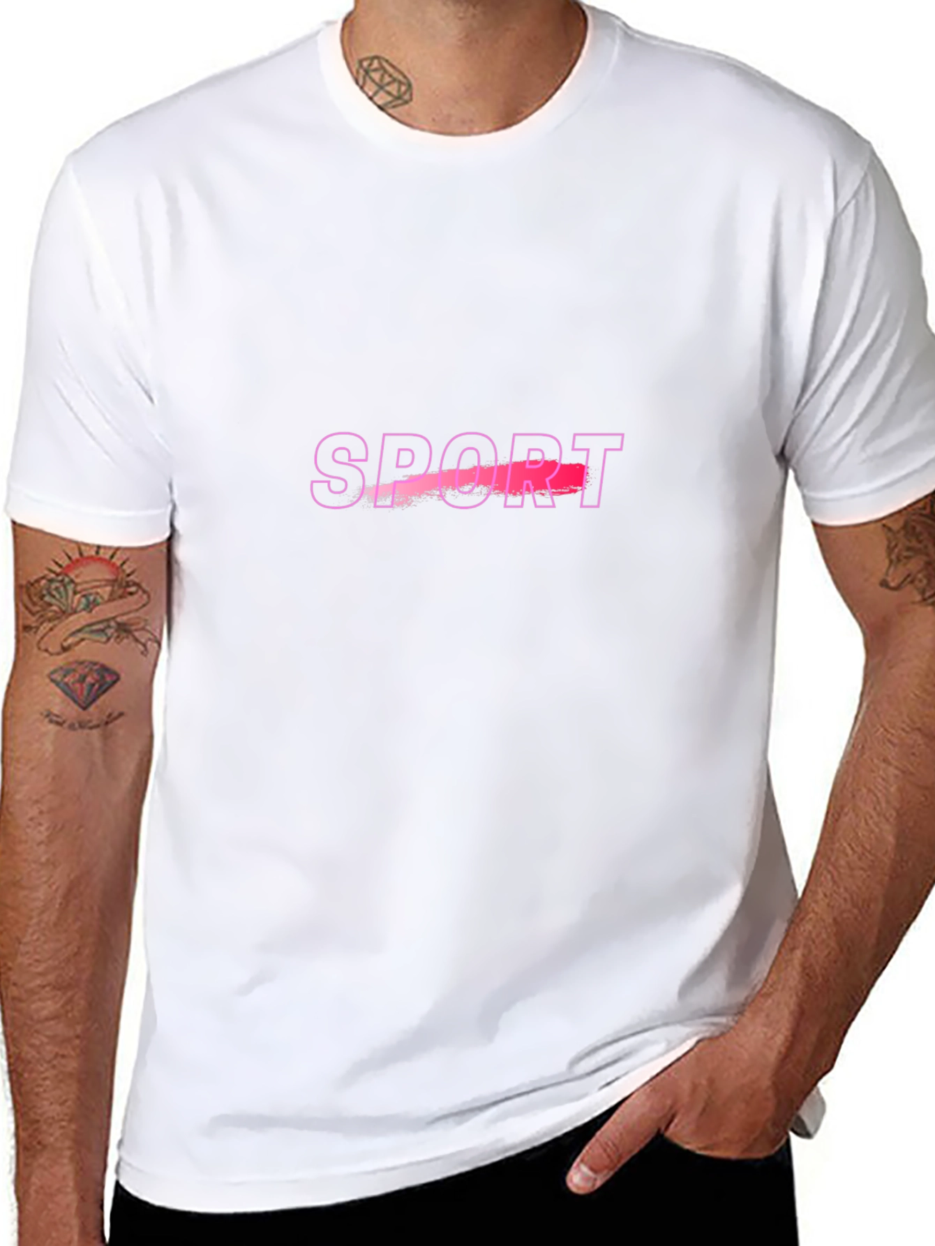 Sport Graphic Black T-Shirt