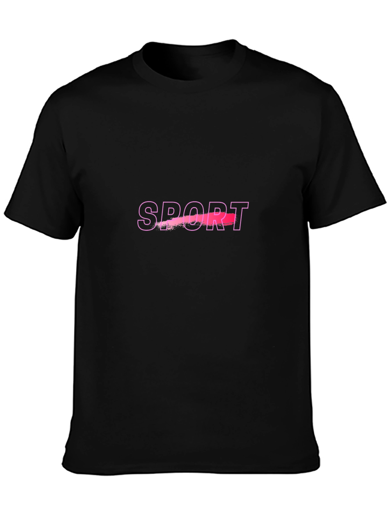 Sport Graphic Black T-Shirt