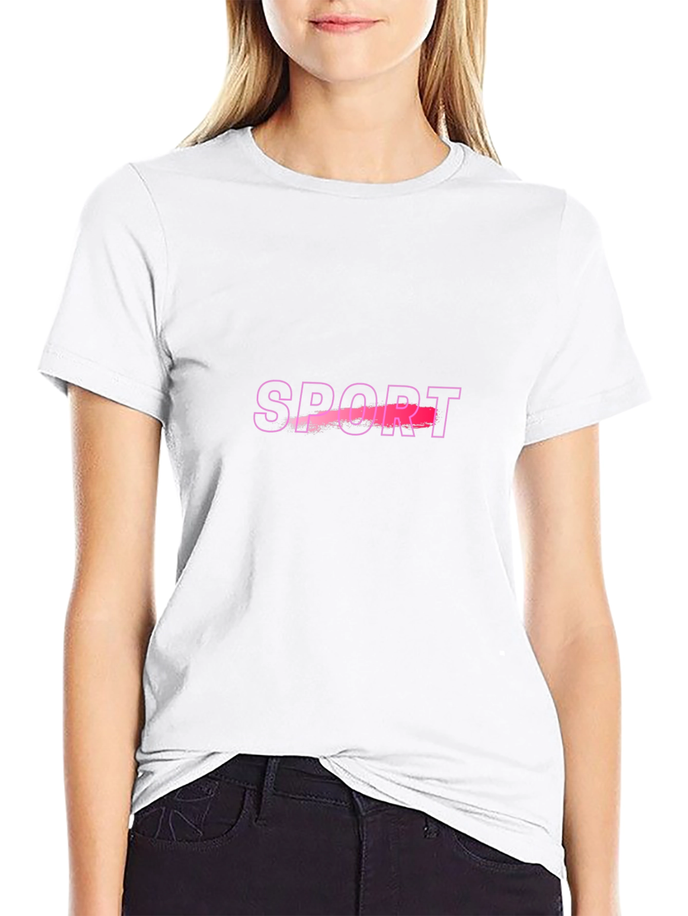 Sport Graphic Black T-Shirt