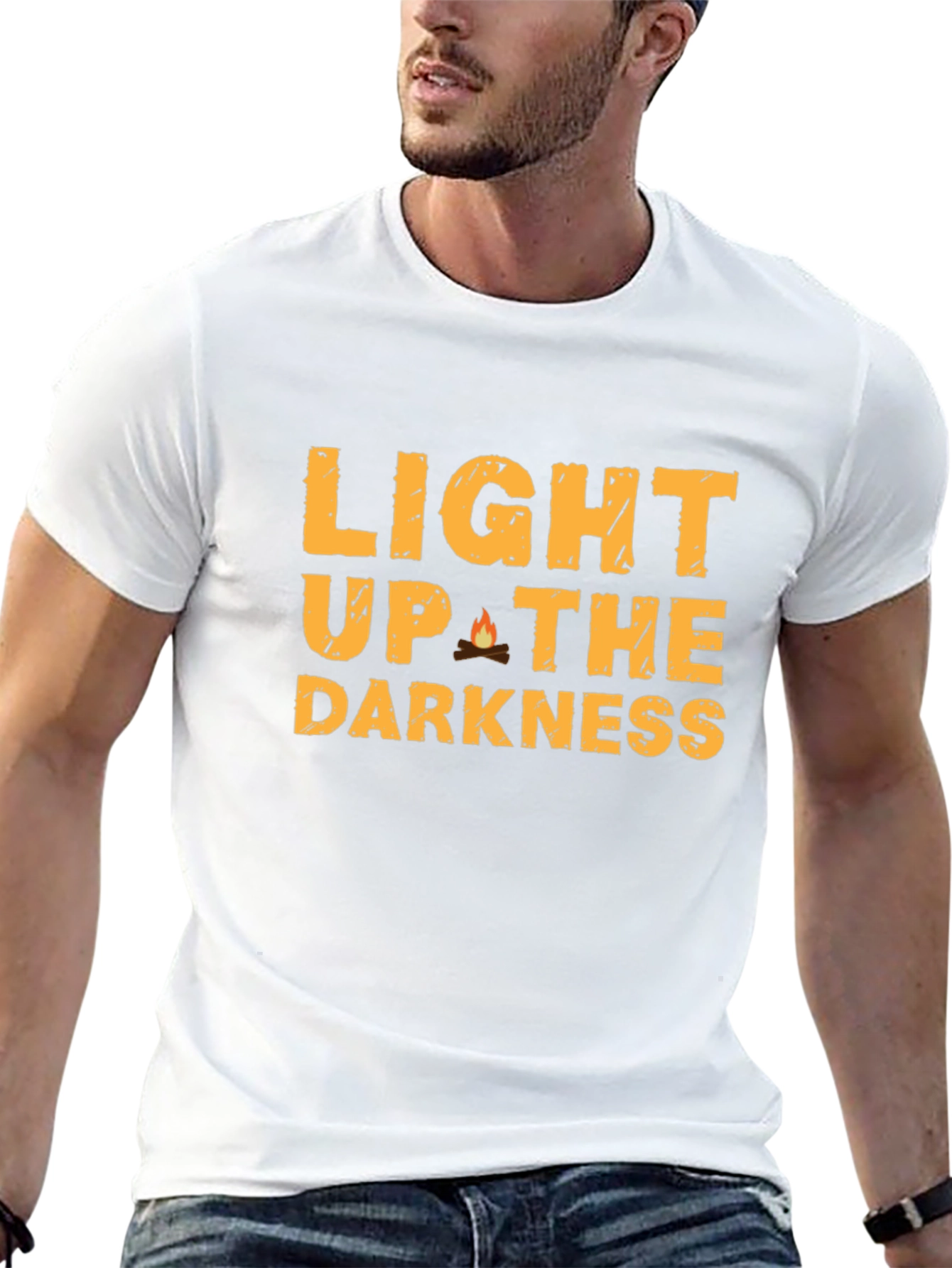 Light Up the Darkness Graphic Tee - Black