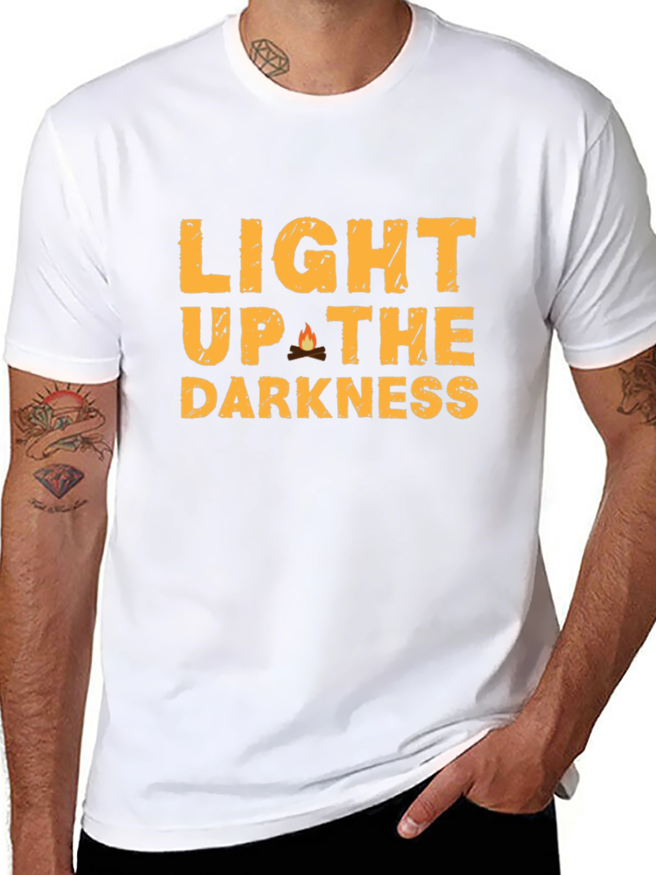 Light Up the Darkness Graphic Tee - Black
