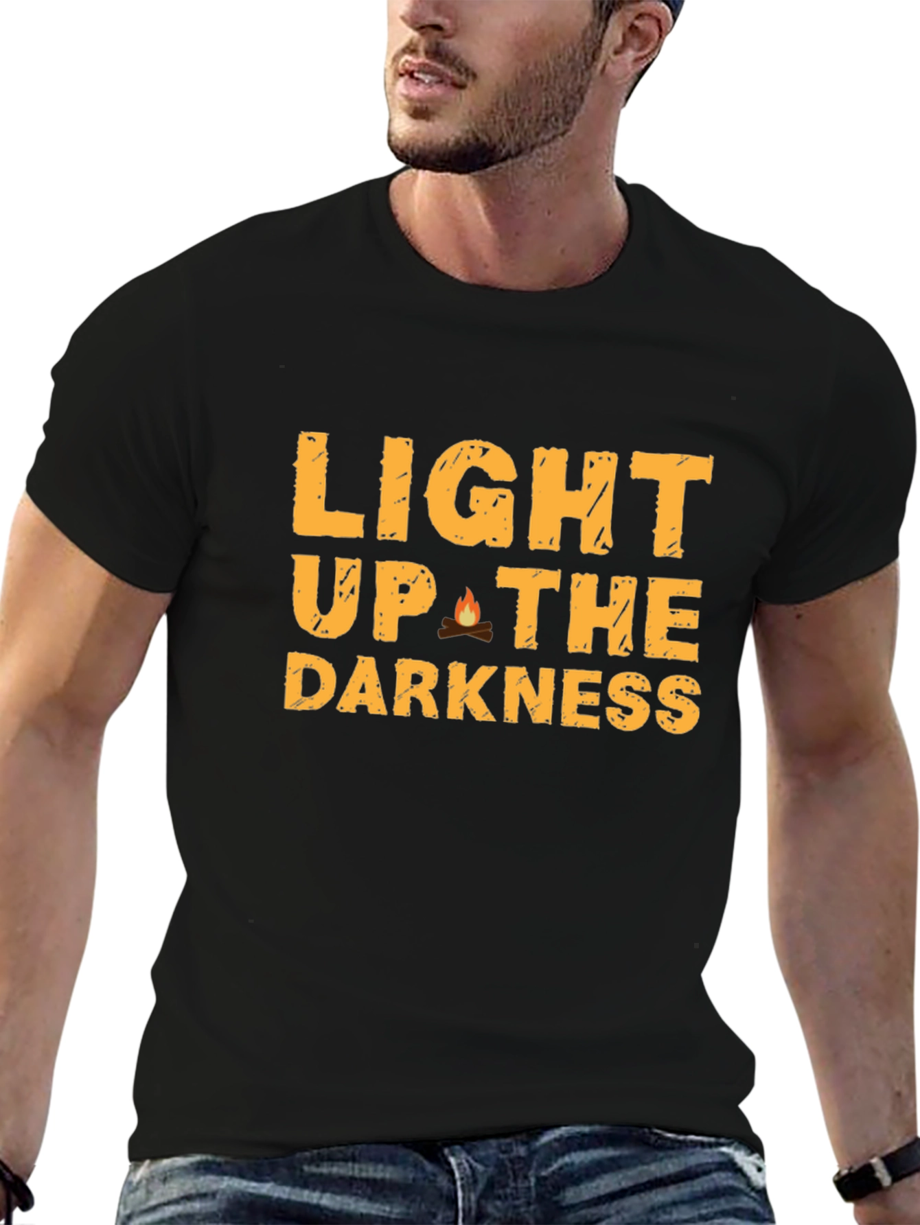 Light Up the Darkness Graphic Tee - Black