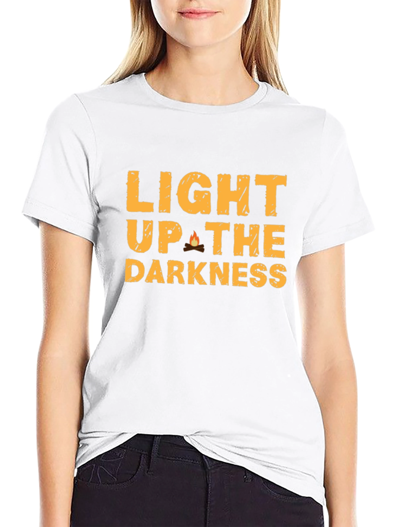 Light Up the Darkness Graphic Tee - Black