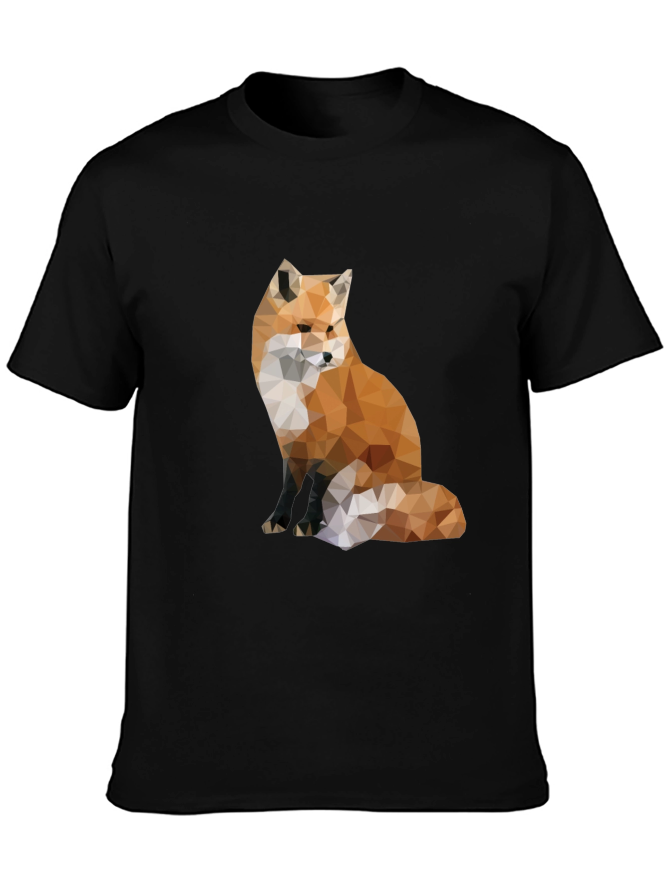 Geometric Fox Graphic Tee - Modern Style