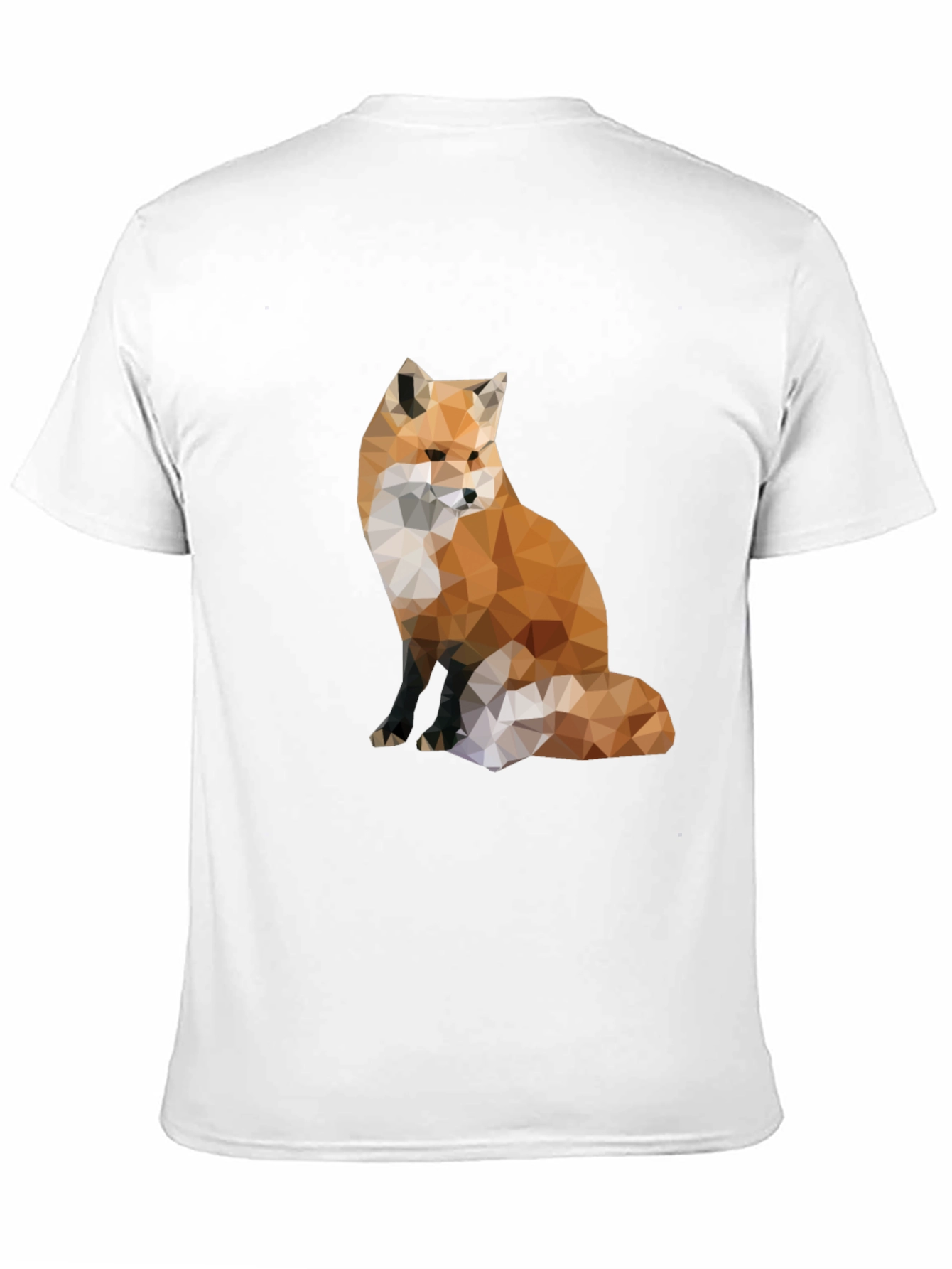 Geometric Fox Graphic Tee - Modern Style