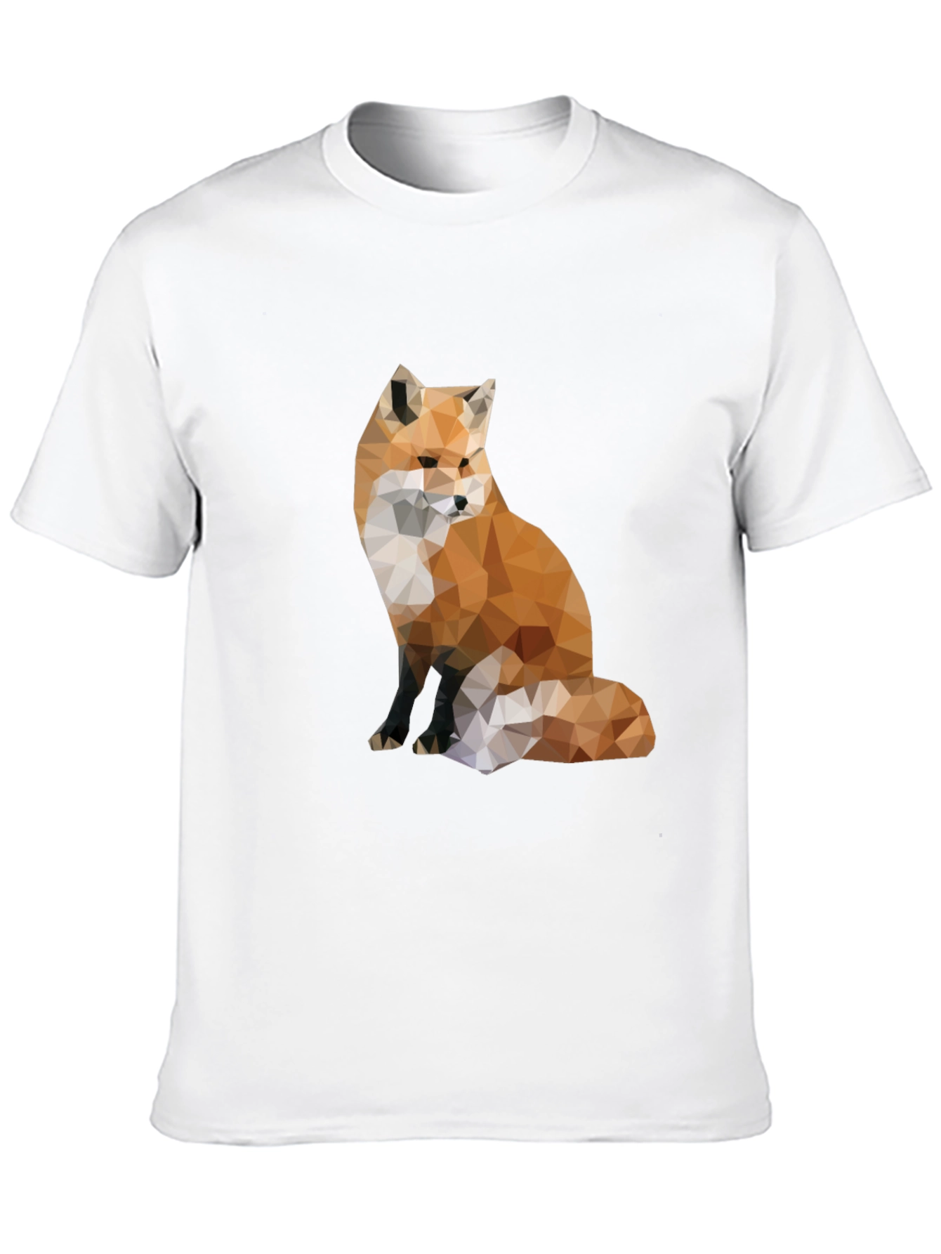 Geometric Fox Graphic Tee - Modern Style