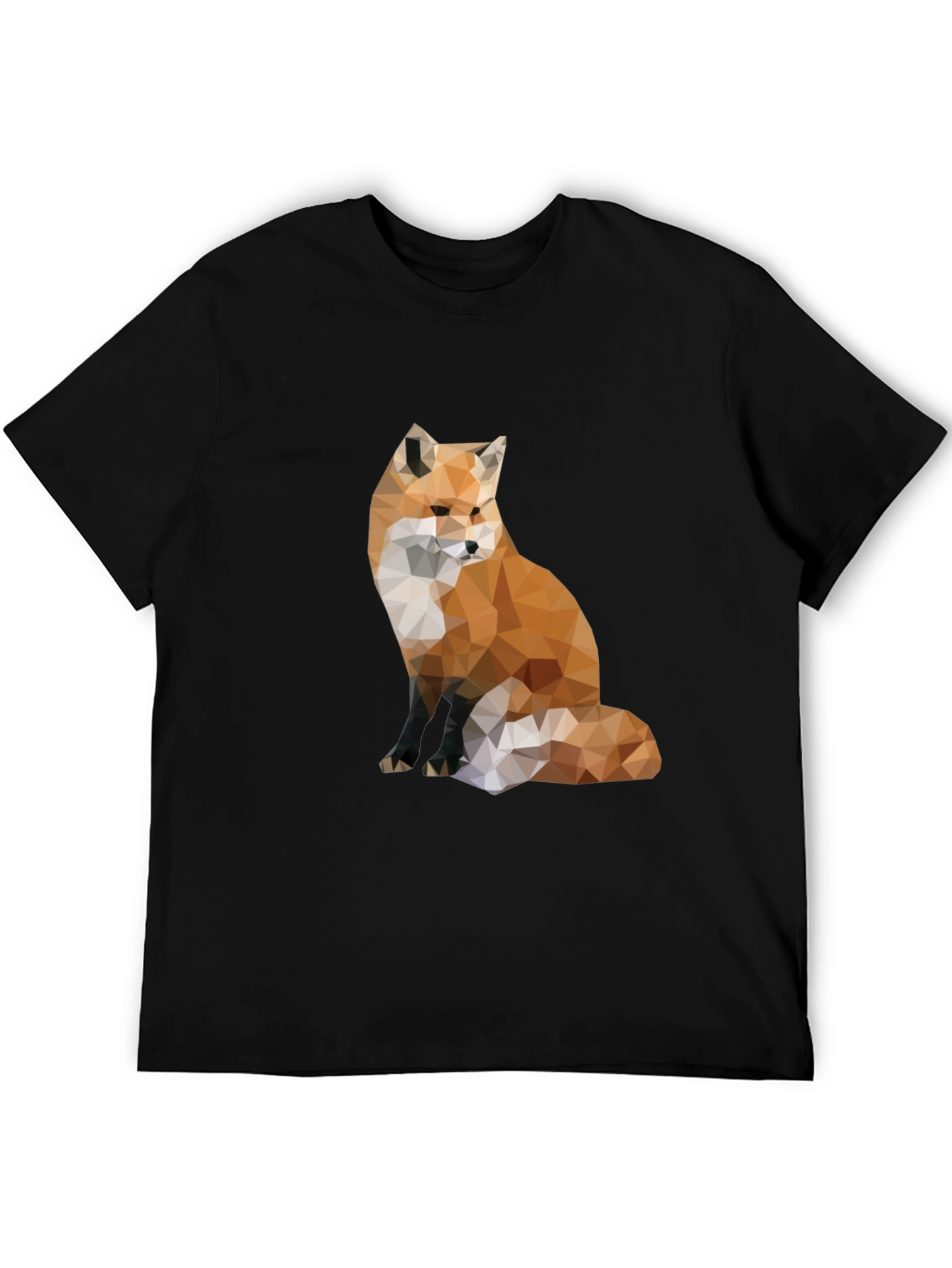 Geometric Fox Graphic Tee - Modern Style