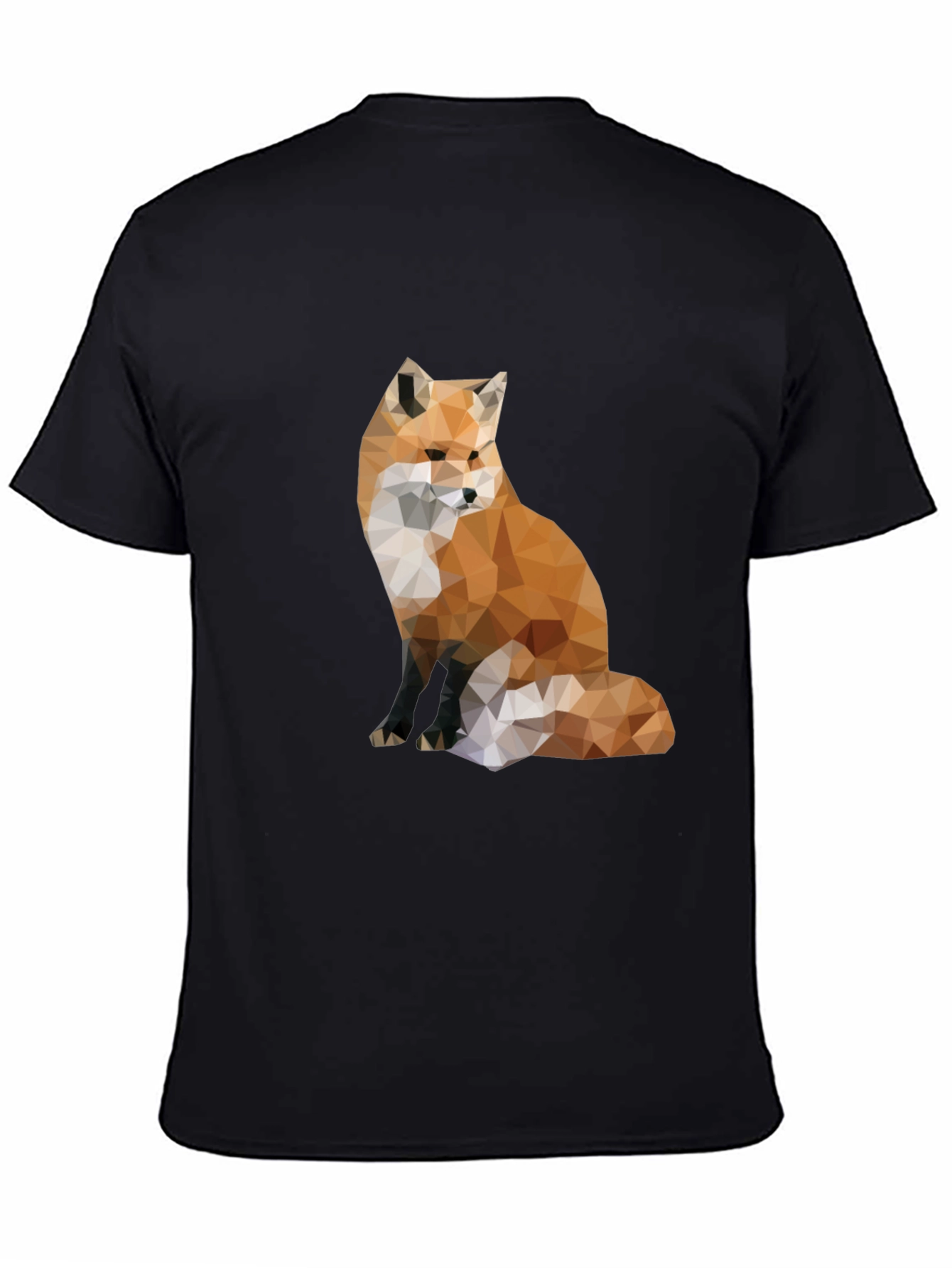 Geometric Fox Graphic Tee - Modern Style
