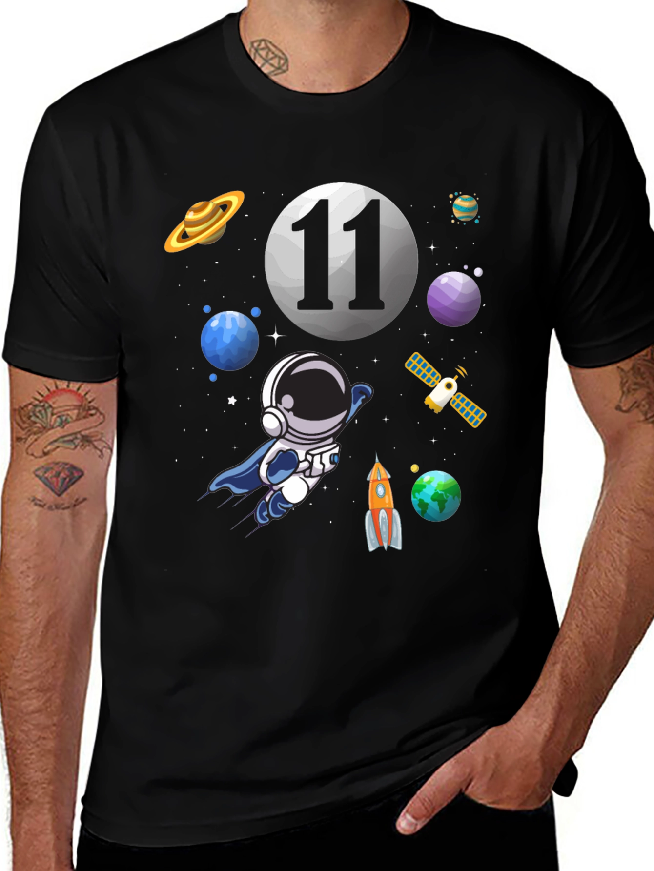 Astronaut 11th Birthday T-Shirt