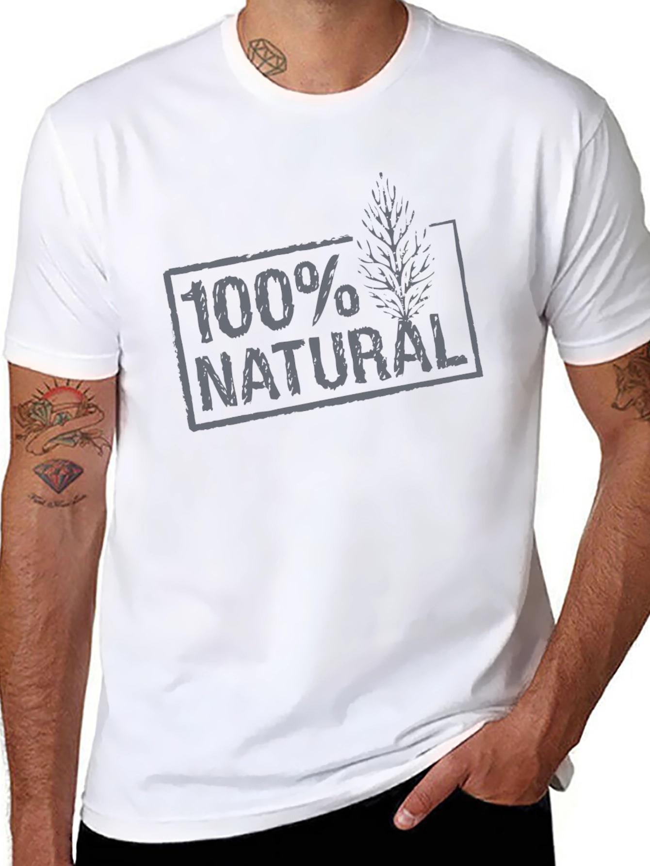 100% Natural Graphic T-Shirt - Eco-Friendly Design