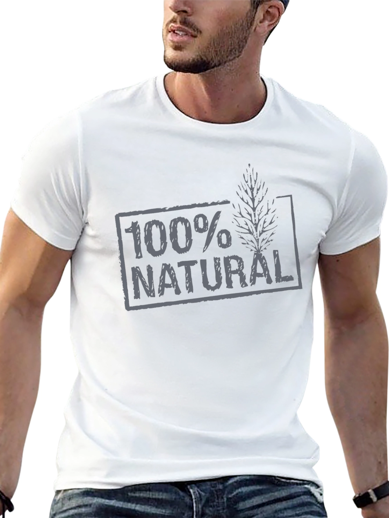 100% Natural Graphic T-Shirt - Eco-Friendly Design