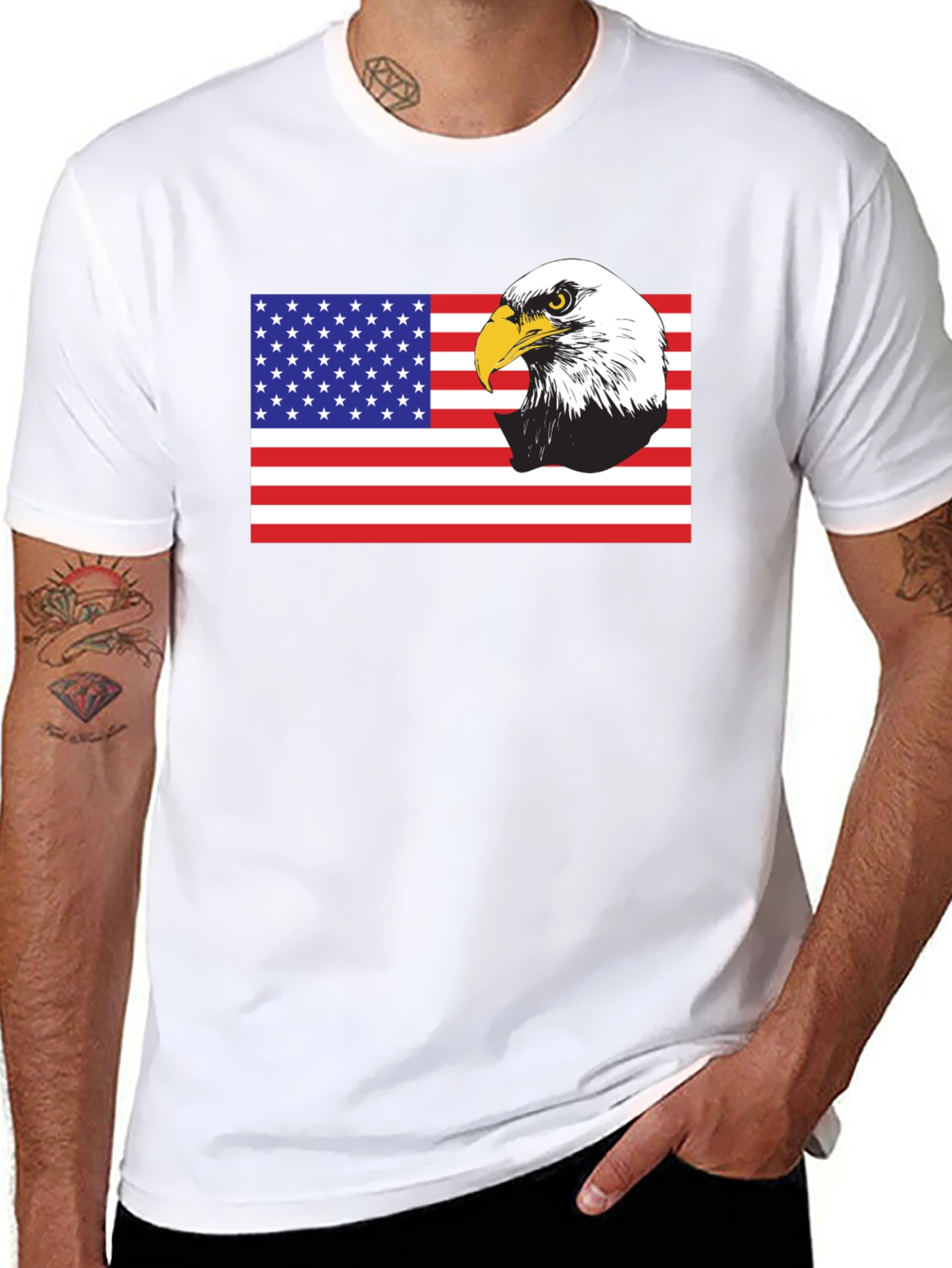 American Eagle Flag Graphic T-Shirt