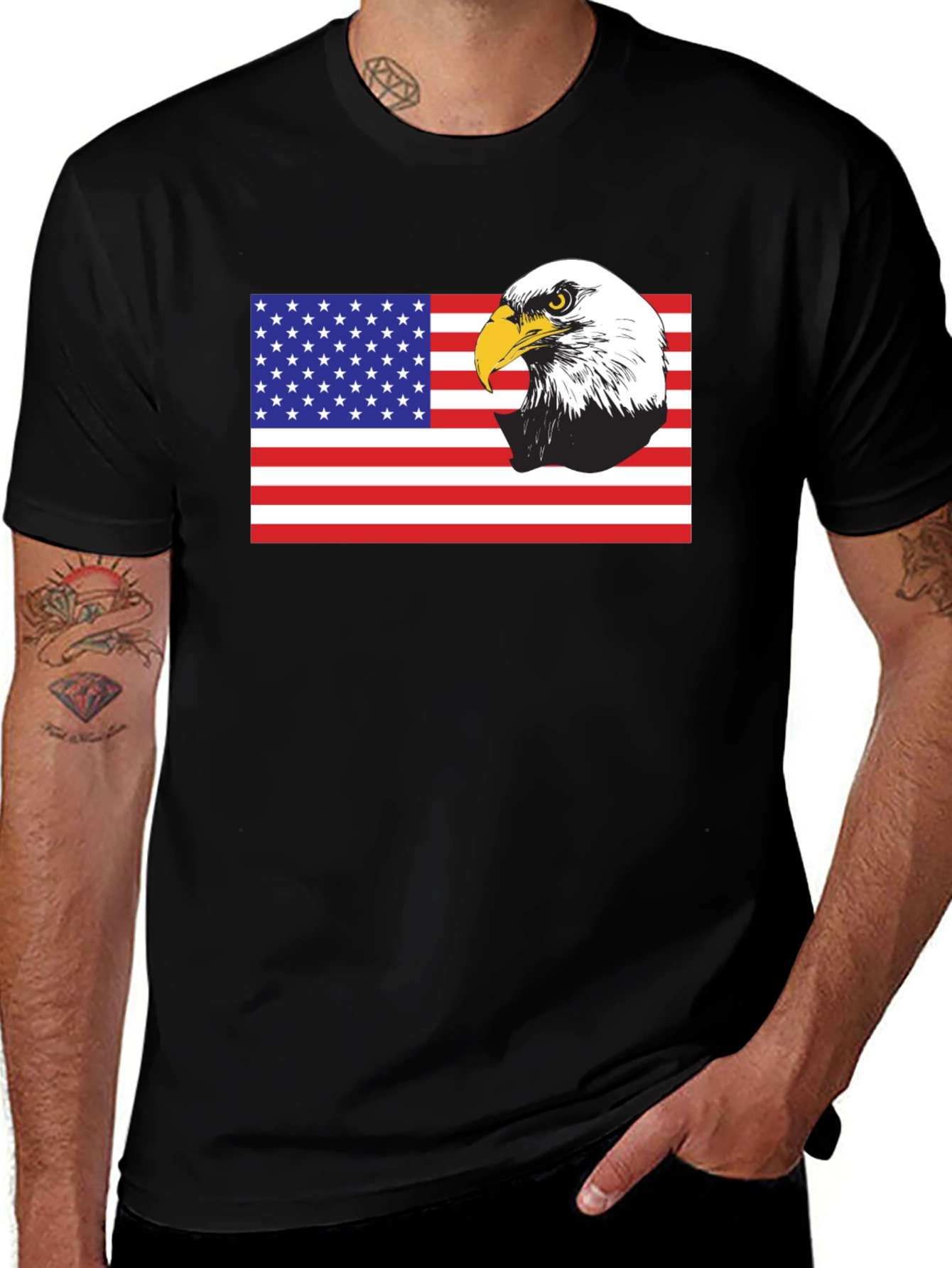 American Eagle Flag Graphic T-Shirt