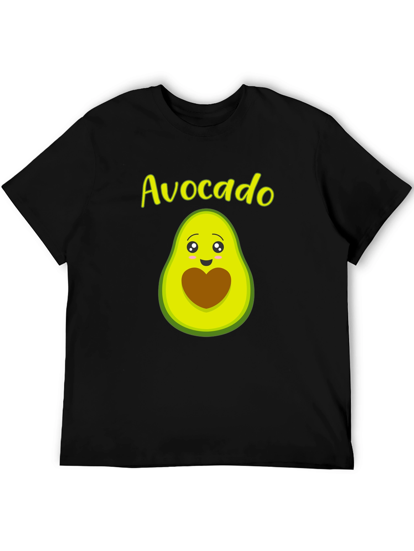 Avocado Graphic T-Shirt - Black Cotton Tee