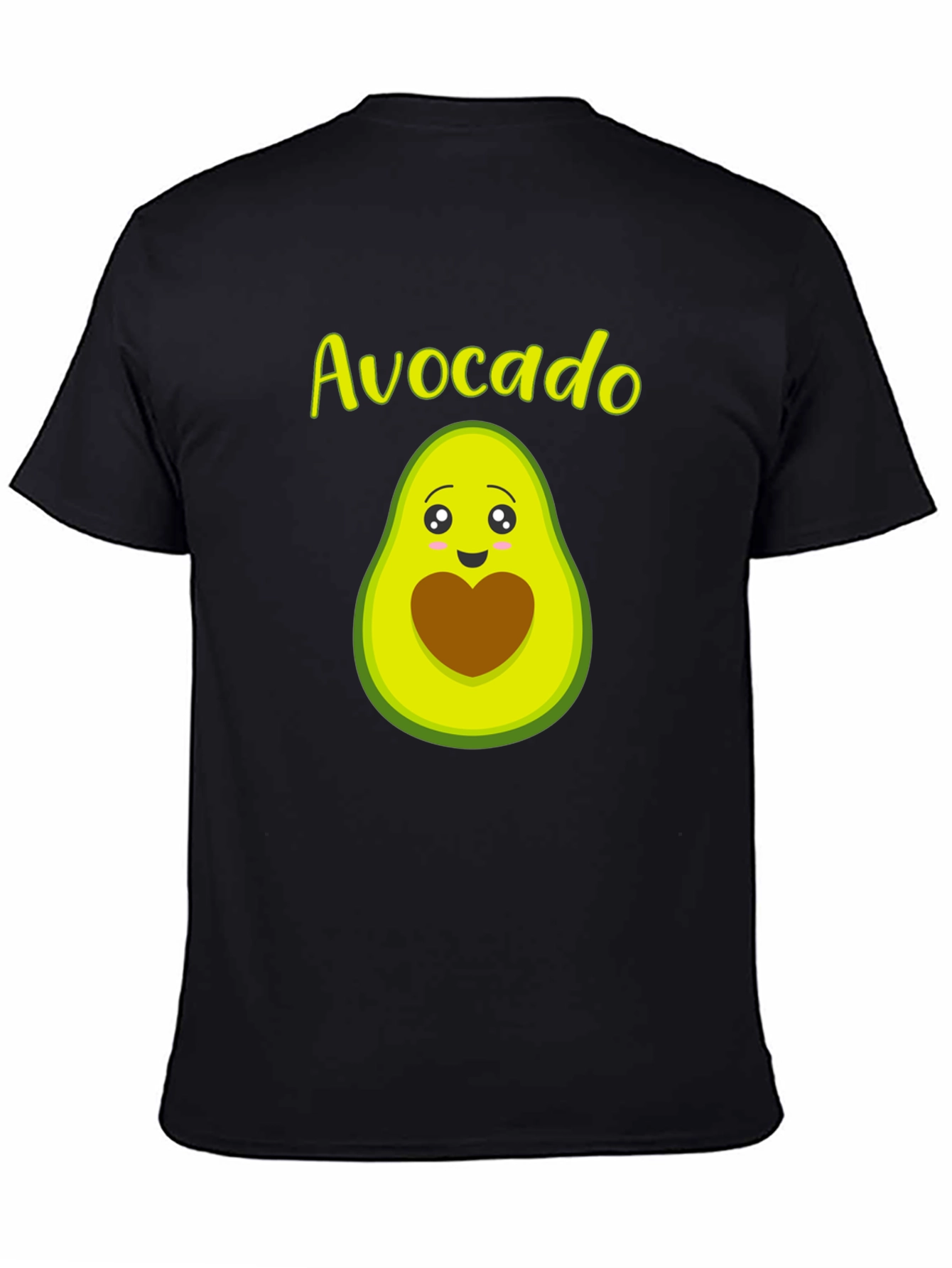 Avocado Graphic T-Shirt - Black Cotton Tee