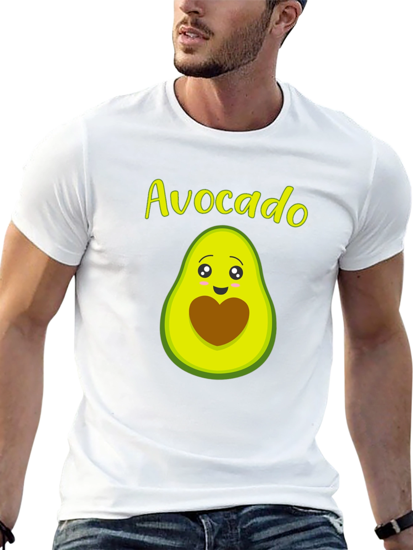 Avocado Graphic T-Shirt - Black Cotton Tee