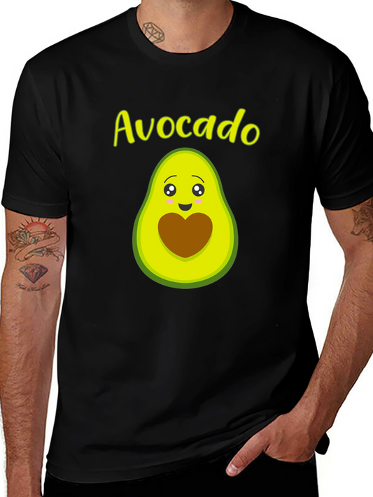 Avocado Graphic T-Shirt - Black Cotton Tee