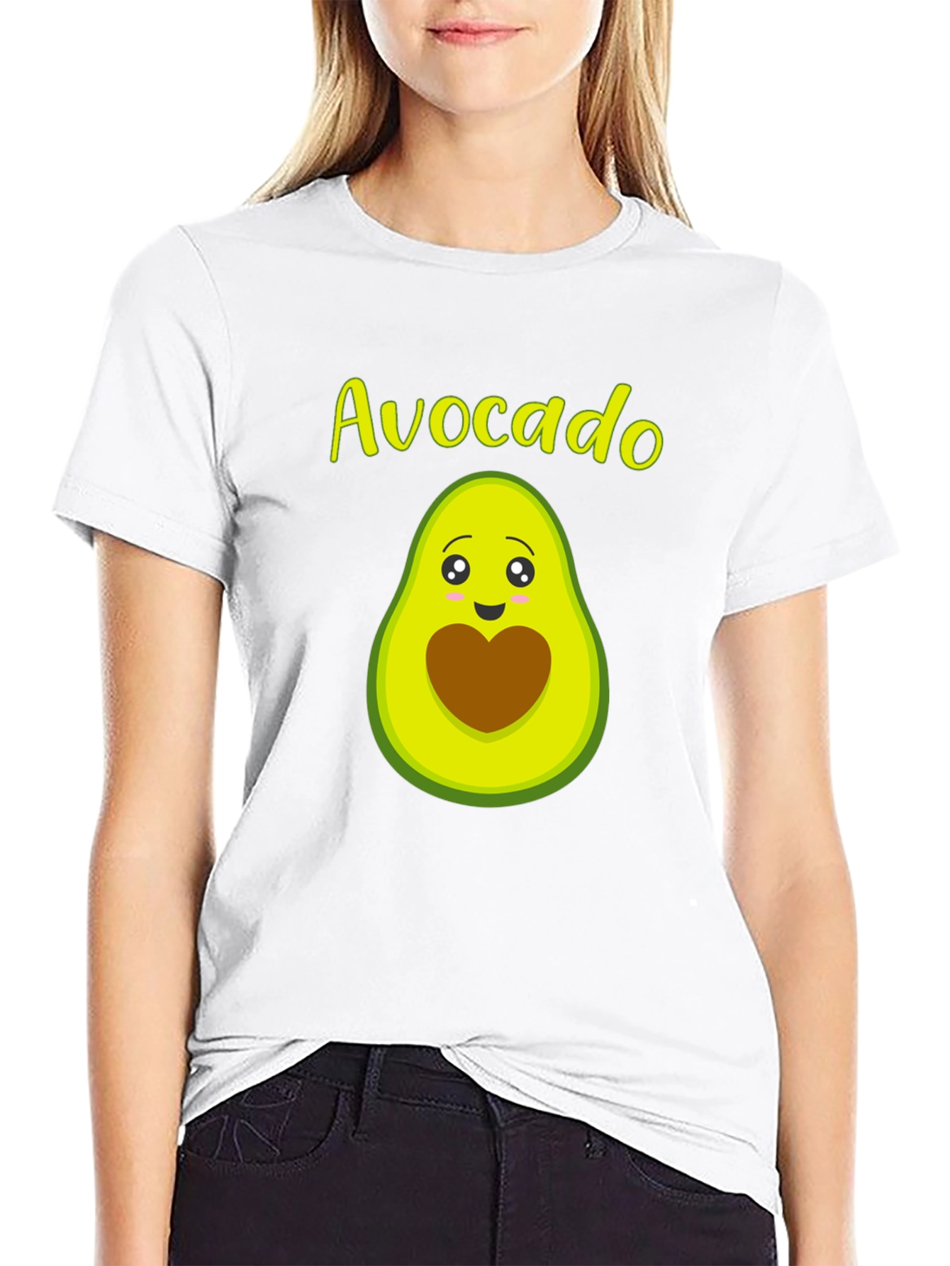 Avocado Graphic T-Shirt - Black Cotton Tee
