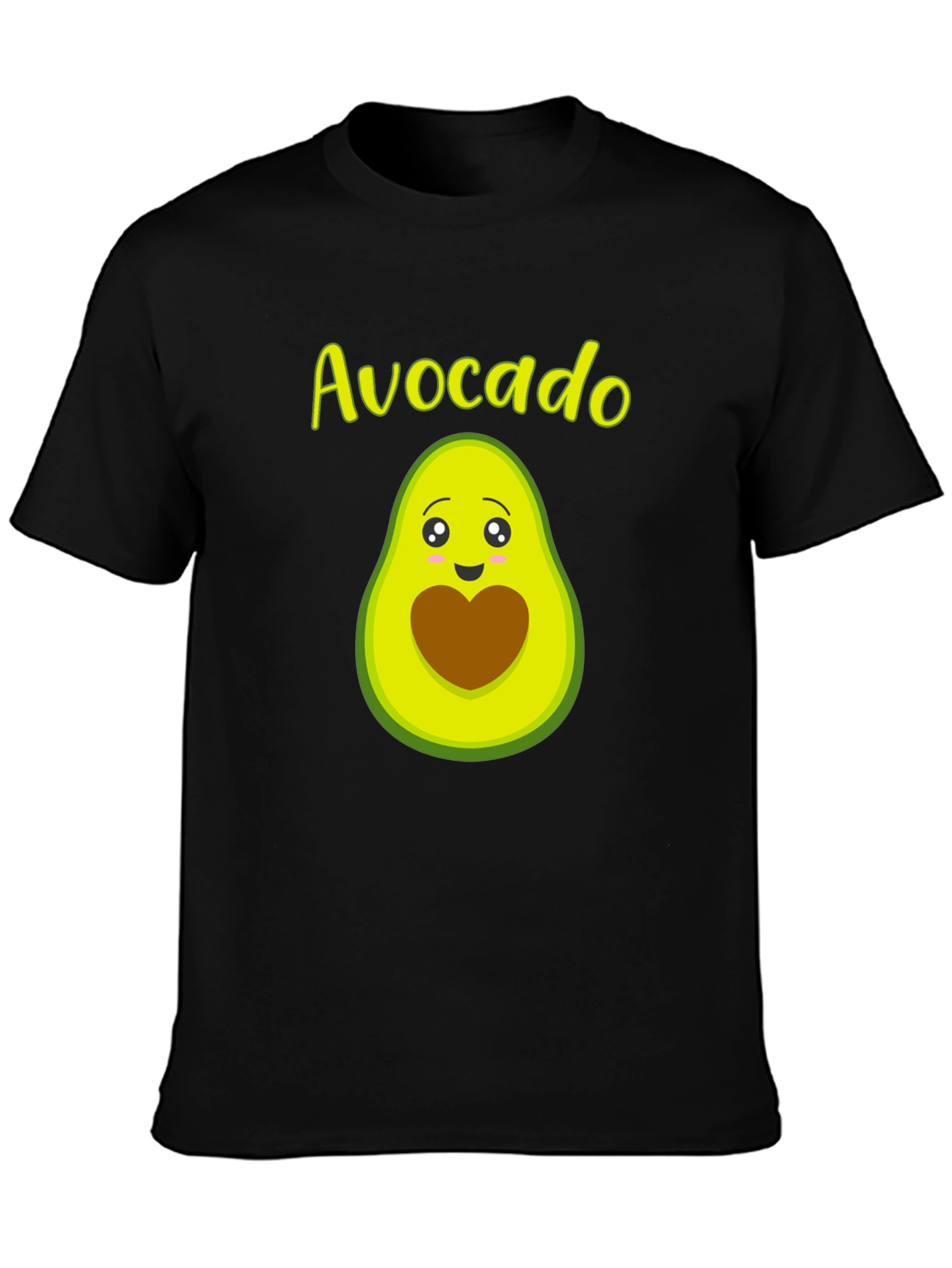Avocado Graphic T-Shirt - Black Cotton Tee