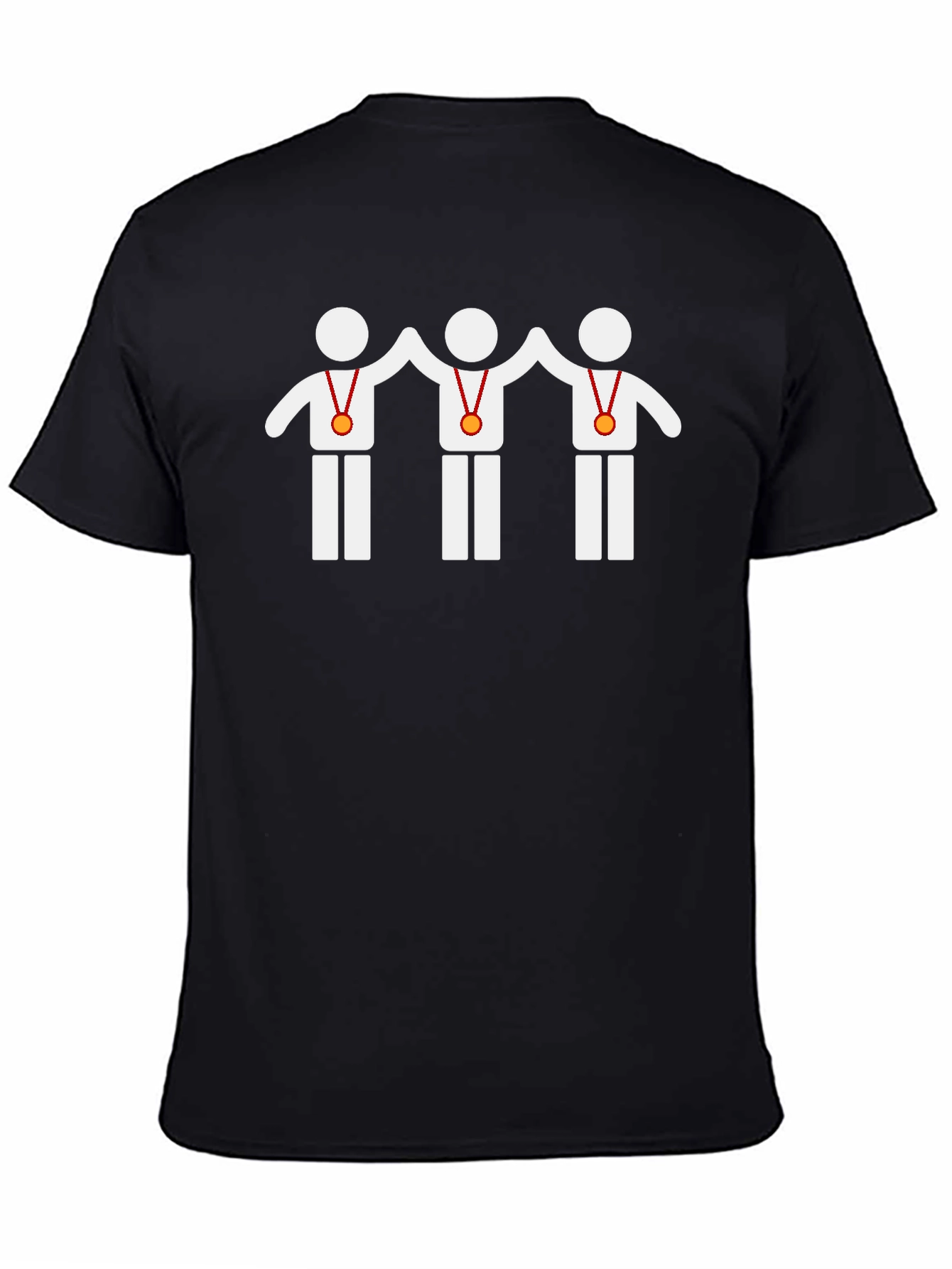 Winning Team Graphic Tee - Black Cotton T-Shirt