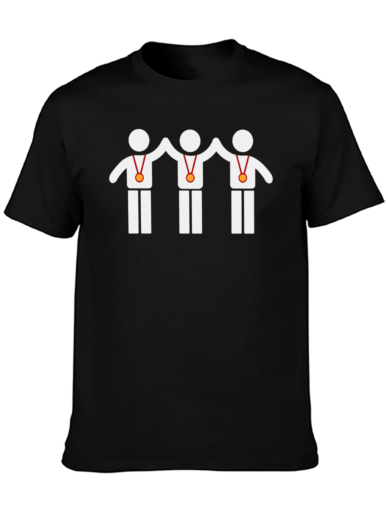 Winning Team Graphic Tee - Black Cotton T-Shirt