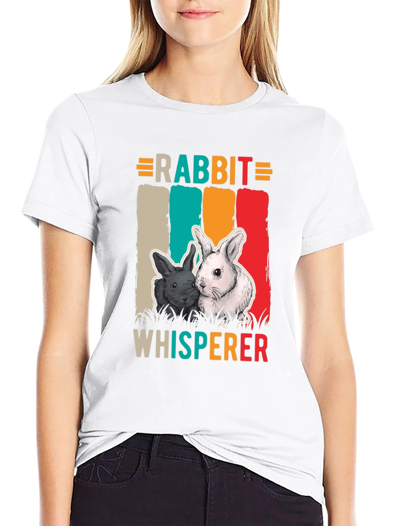 Rabbit Whisperer T-Shirt - Cute Bunny Tee