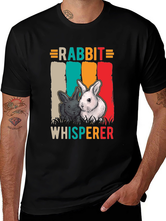 Rabbit Whisperer T-Shirt - Cute Bunny Tee