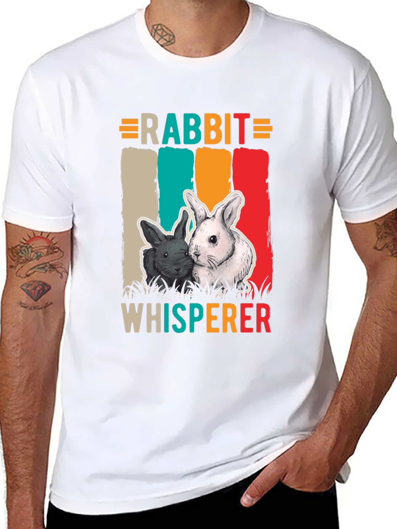 Rabbit Whisperer T-Shirt - Cute Bunny Tee