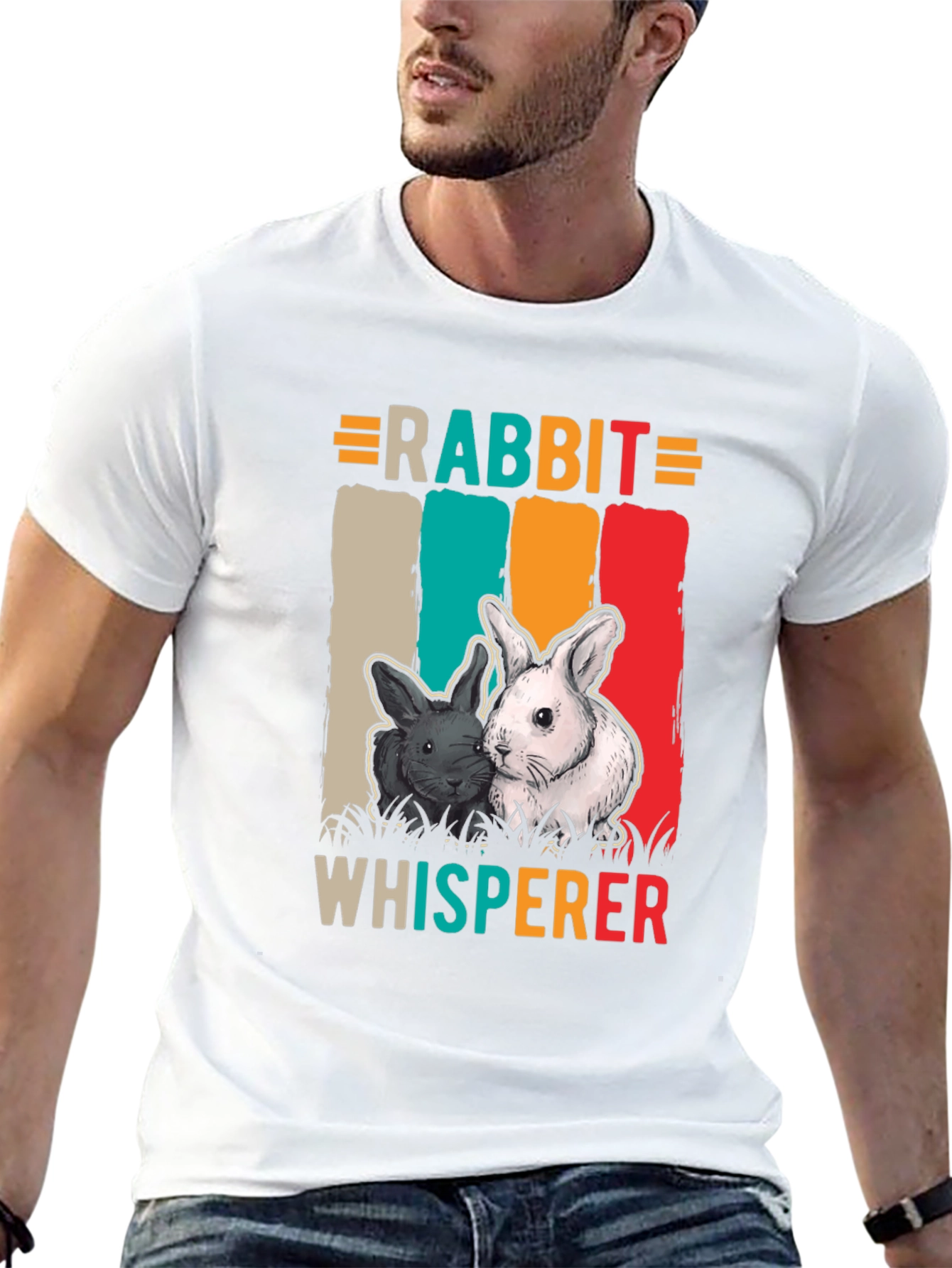 Rabbit Whisperer T-Shirt - Cute Bunny Tee