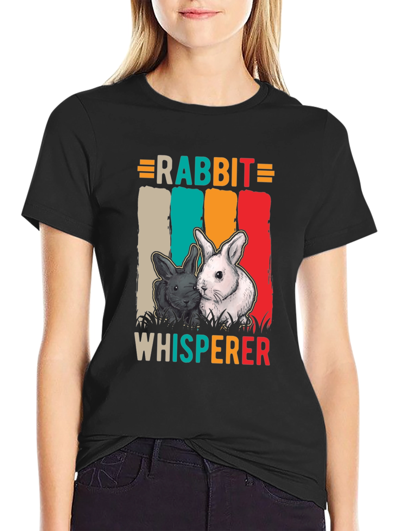 Rabbit Whisperer T-Shirt - Cute Bunny Tee