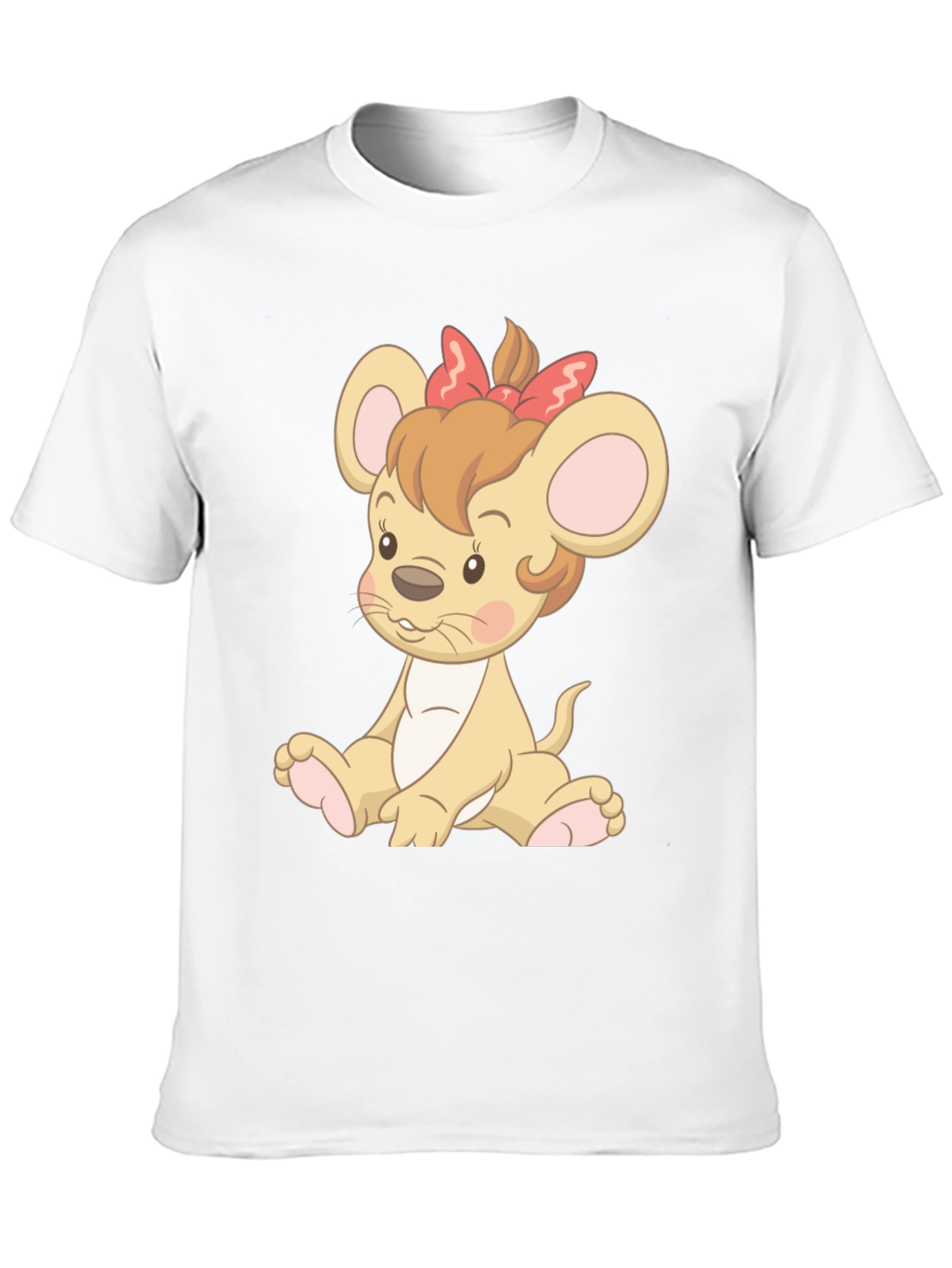 Cute Cartoon Mouse T-Shirt - Unisex Black Tee