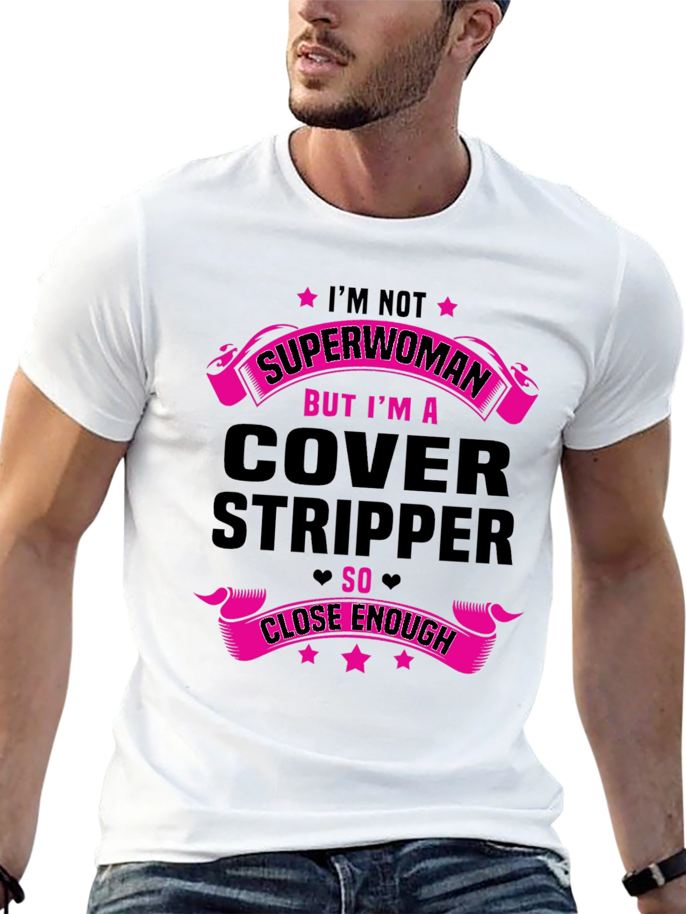 Cover Stripper Graphic Tee Funny Novelty T-Shirt