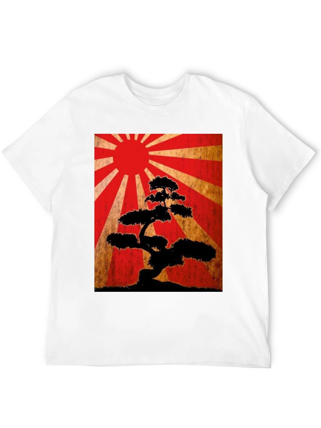 Bonsai Tree Graphic Tee - Japanese Art Style
