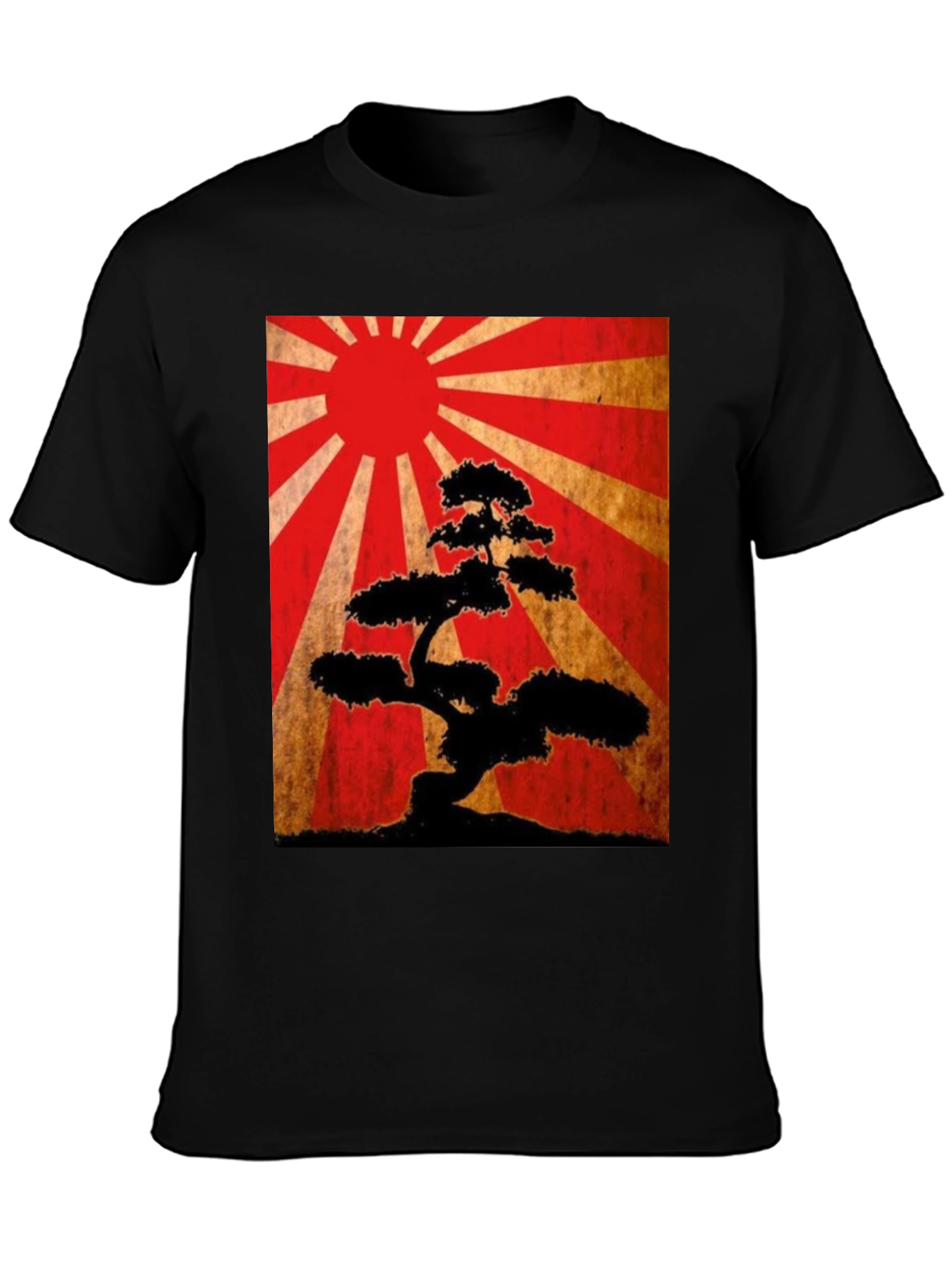 Bonsai Tree Graphic Tee - Japanese Art Style