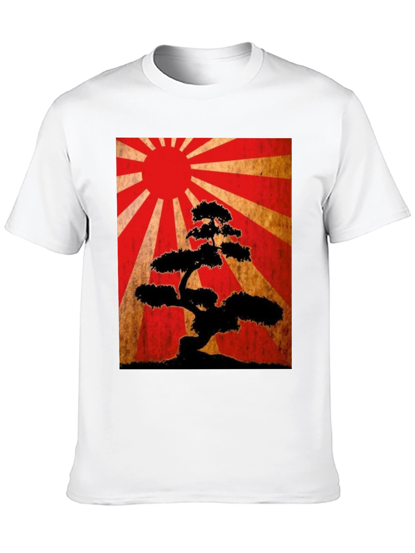 Bonsai Tree Graphic Tee - Japanese Art Style