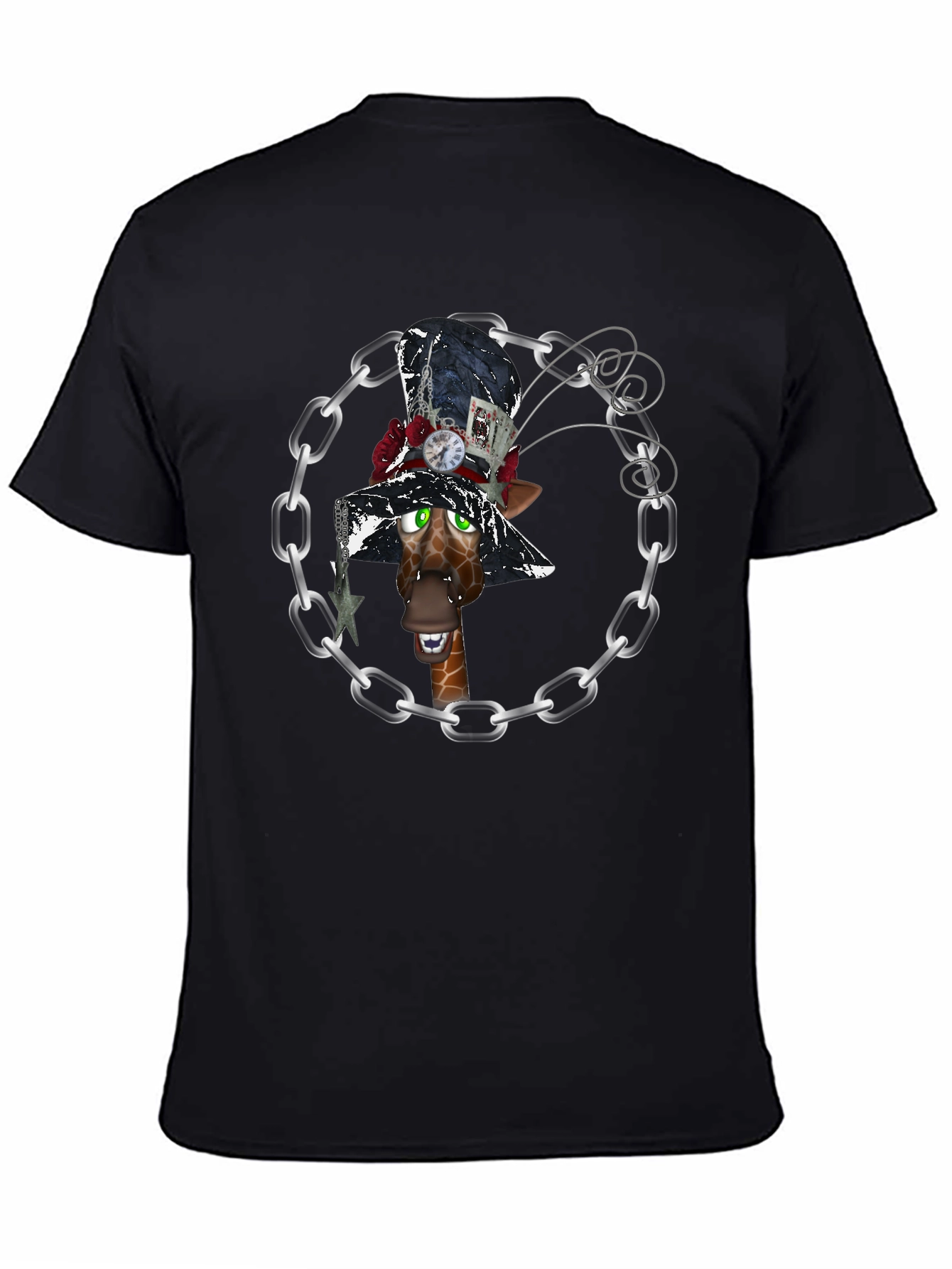 Giraffe Mad Hatter T-Shirt
