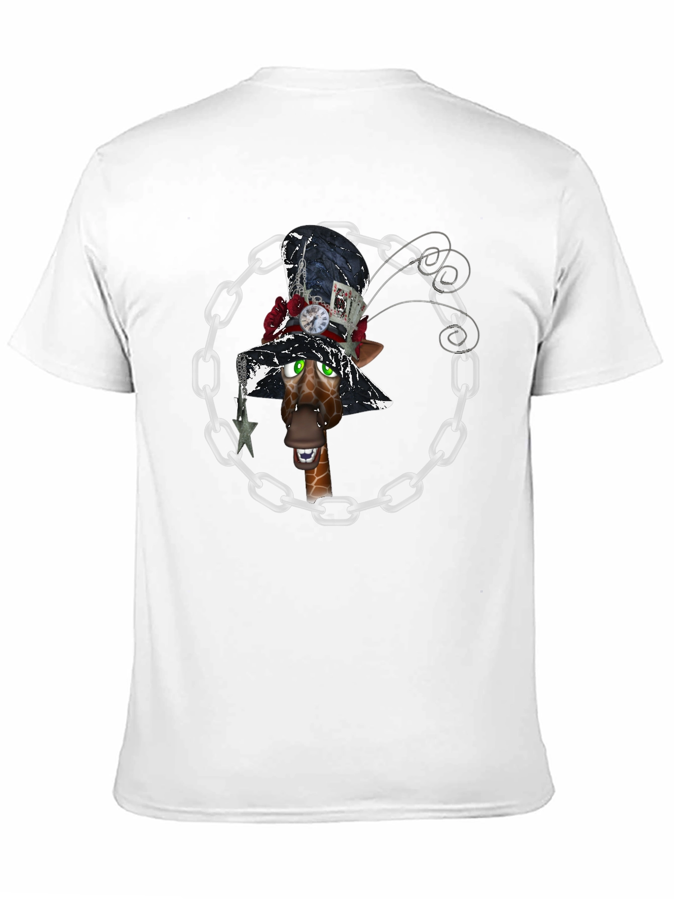 Giraffe Mad Hatter T-Shirt
