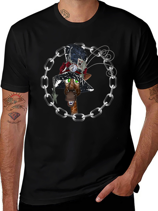 Giraffe Mad Hatter T-Shirt