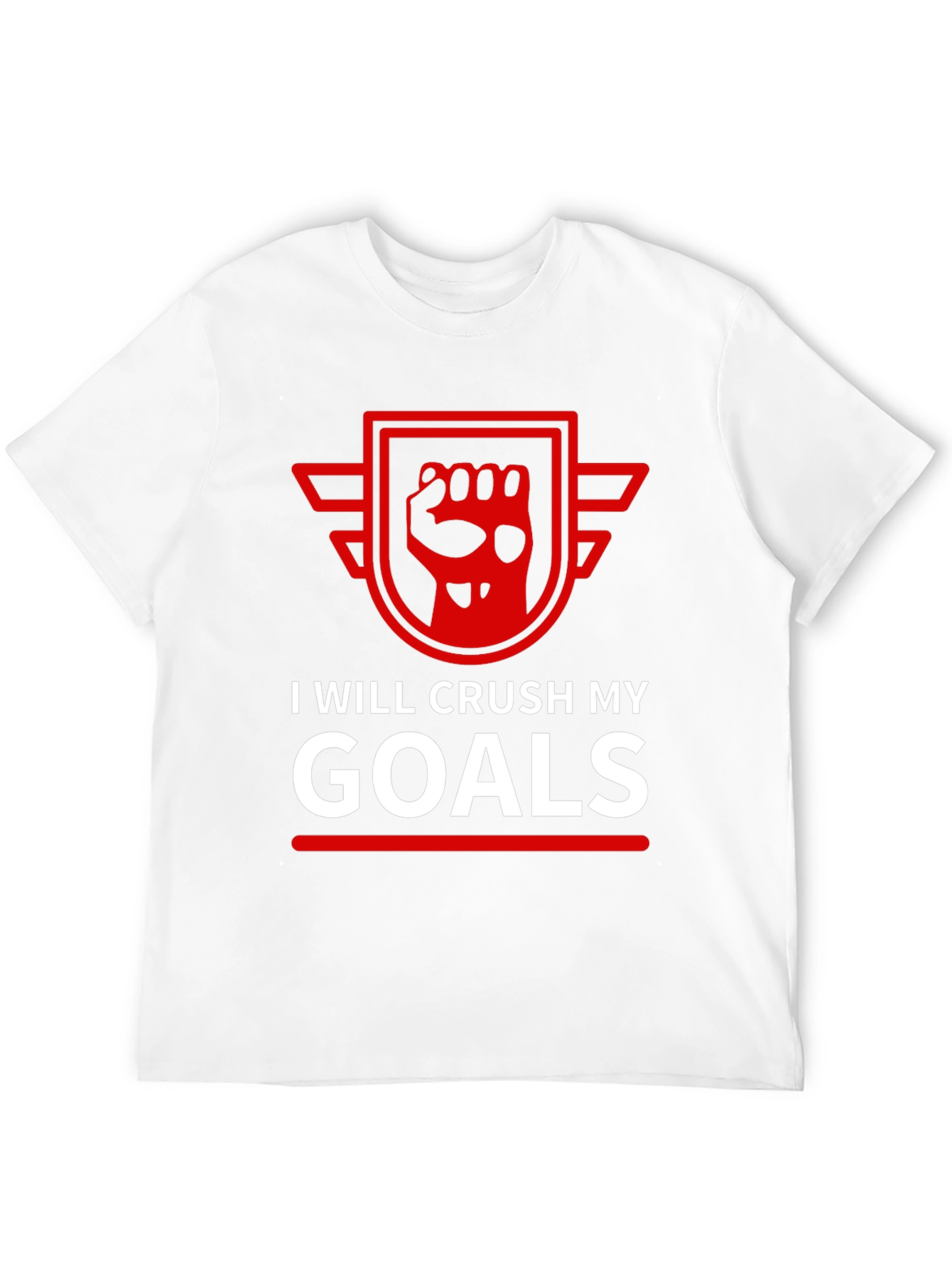 I Will Crush My Goals Black T-Shirt